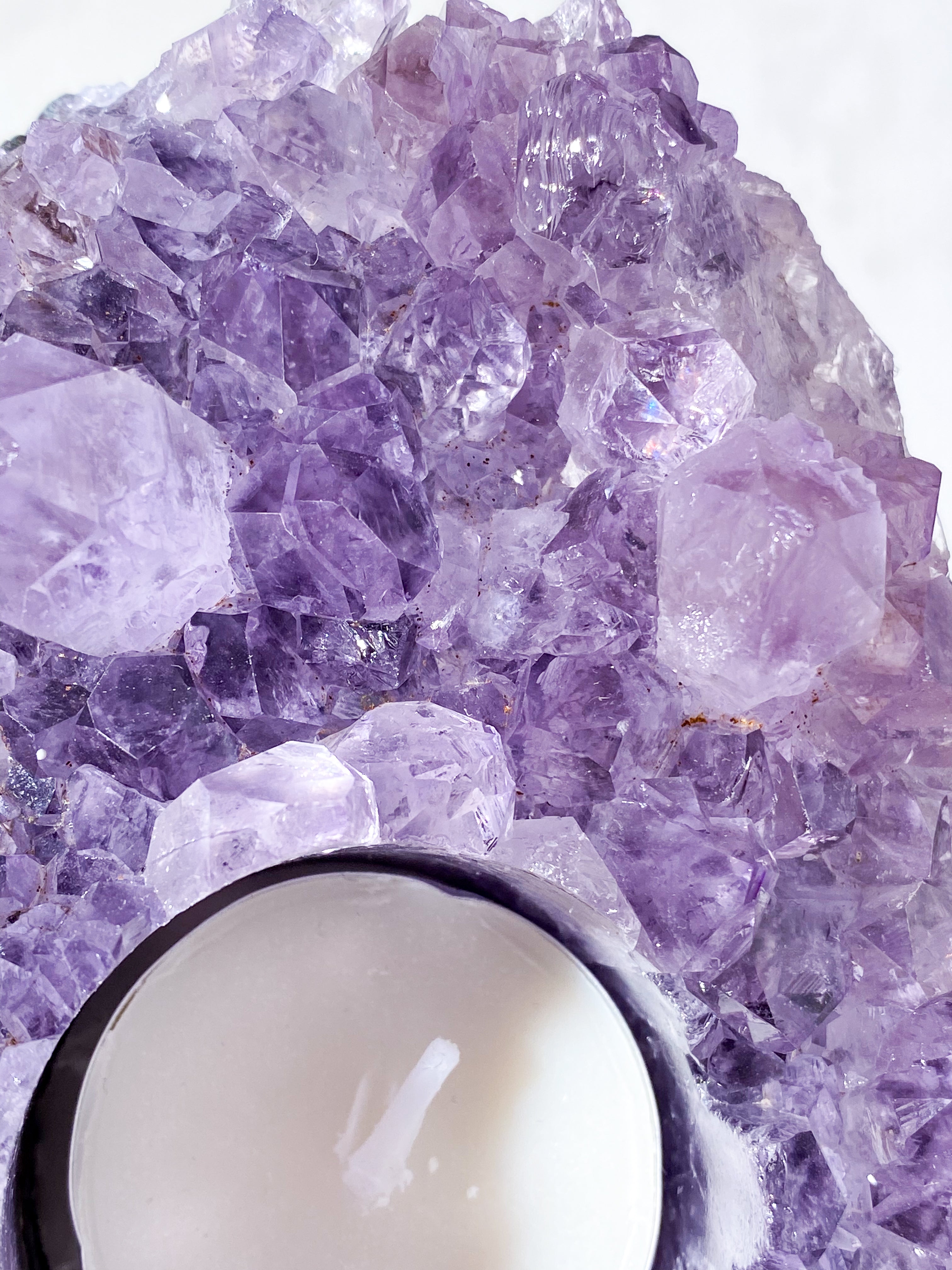 Ametyst Fyrfadsholder (Nr. 21)