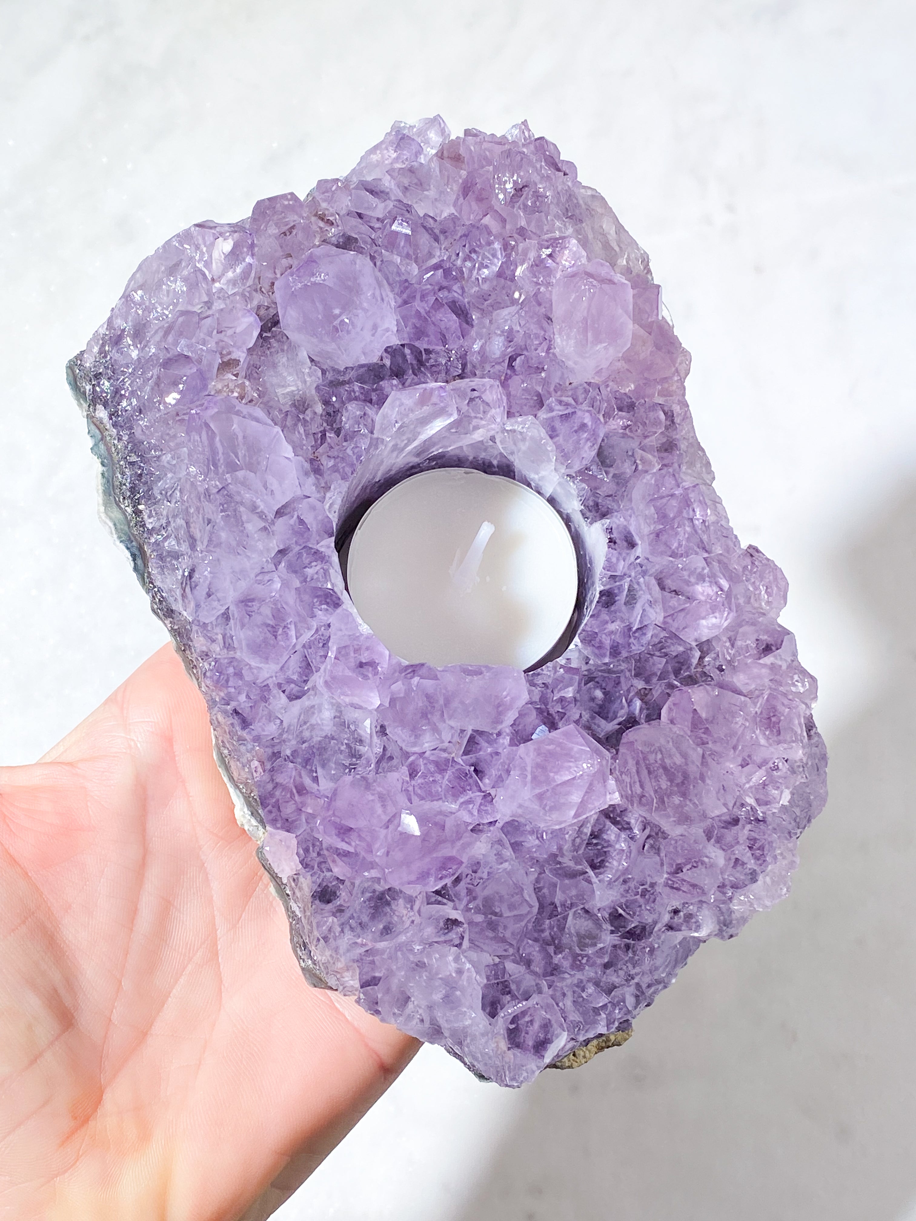 Ametyst Fyrfadsholder (Nr. 21)