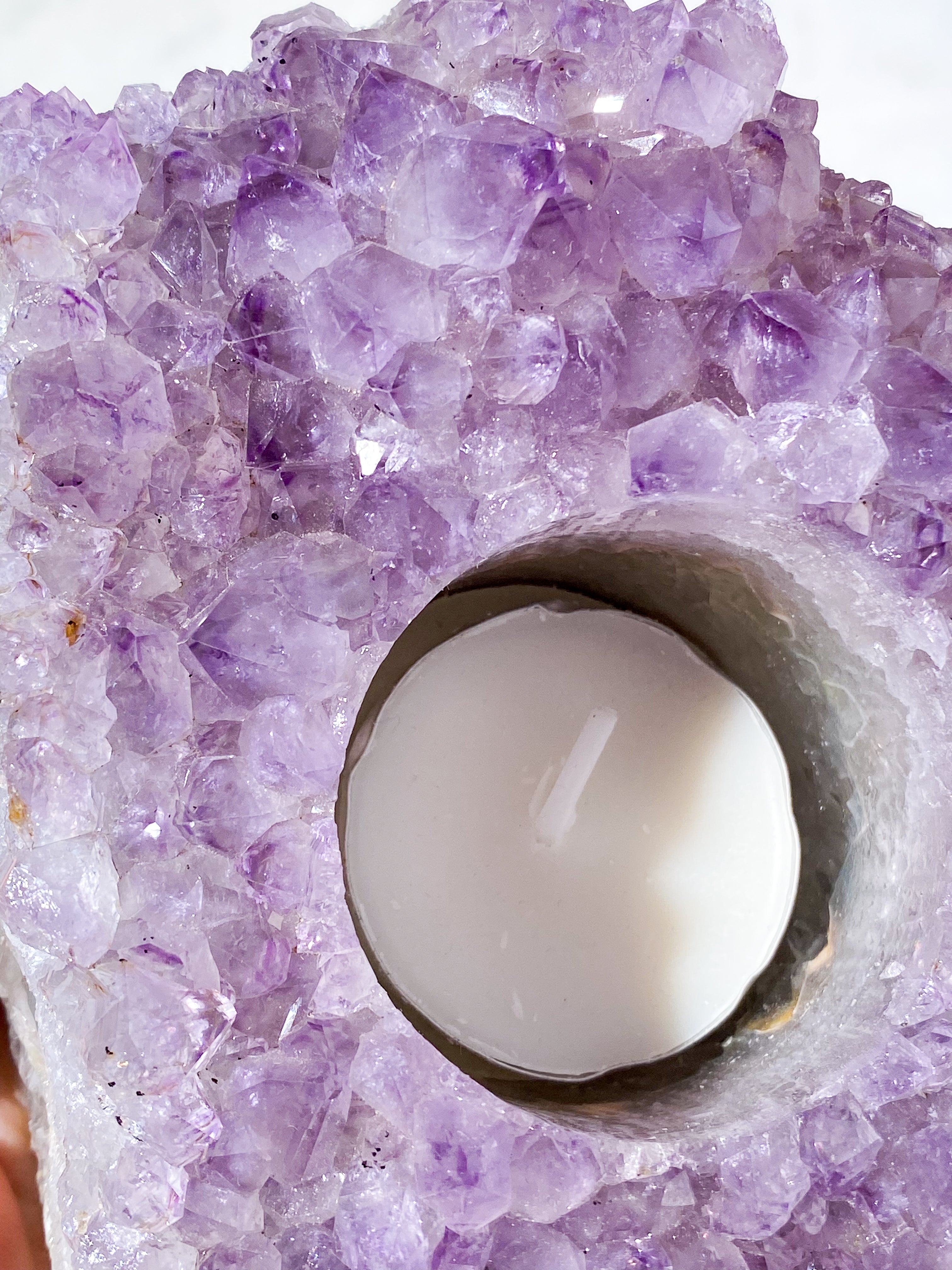 Ametyst Fyrfadsholder (Nr. 22)