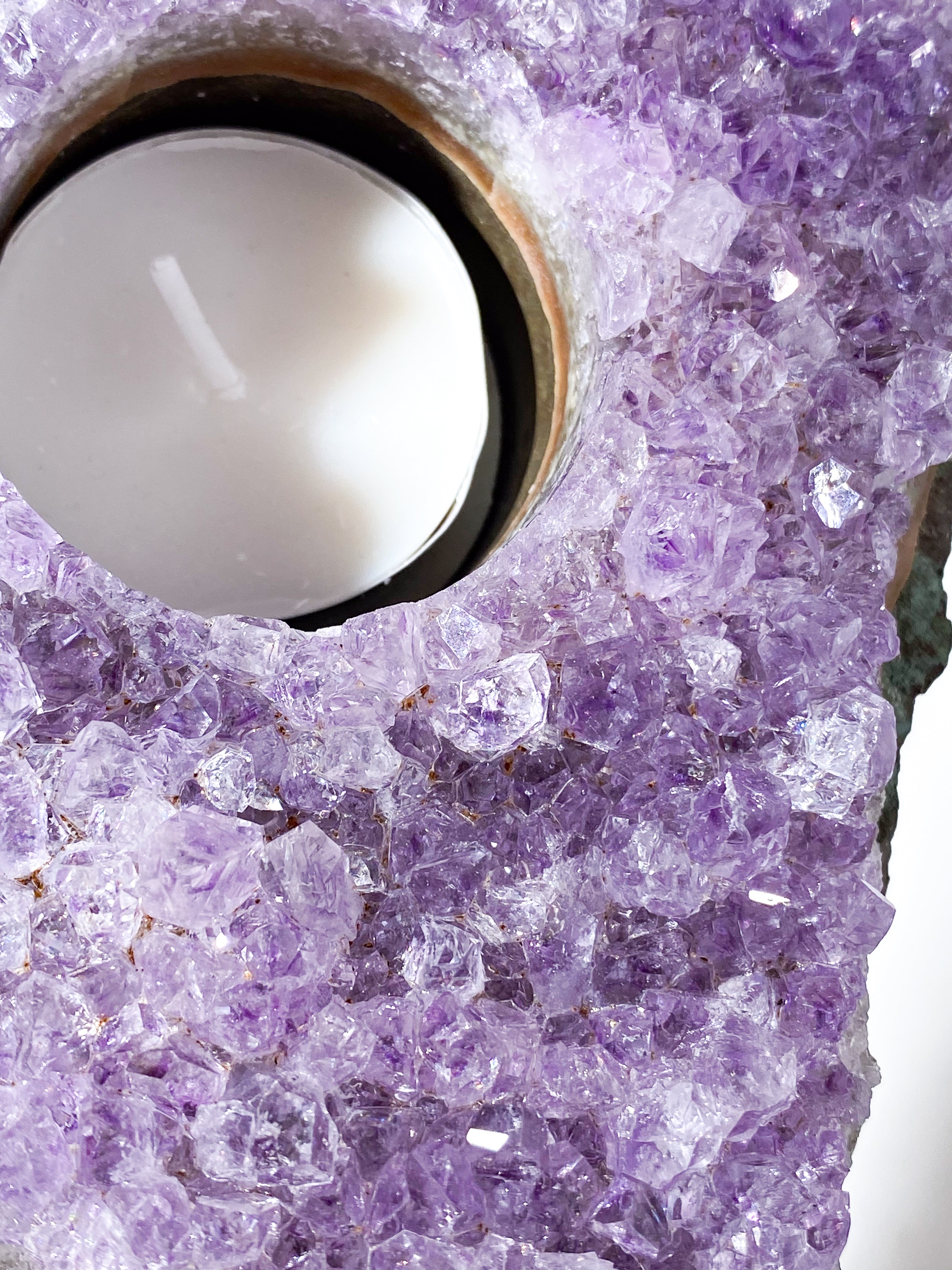 Ametyst Fyrfadsholder (Nr. 23)