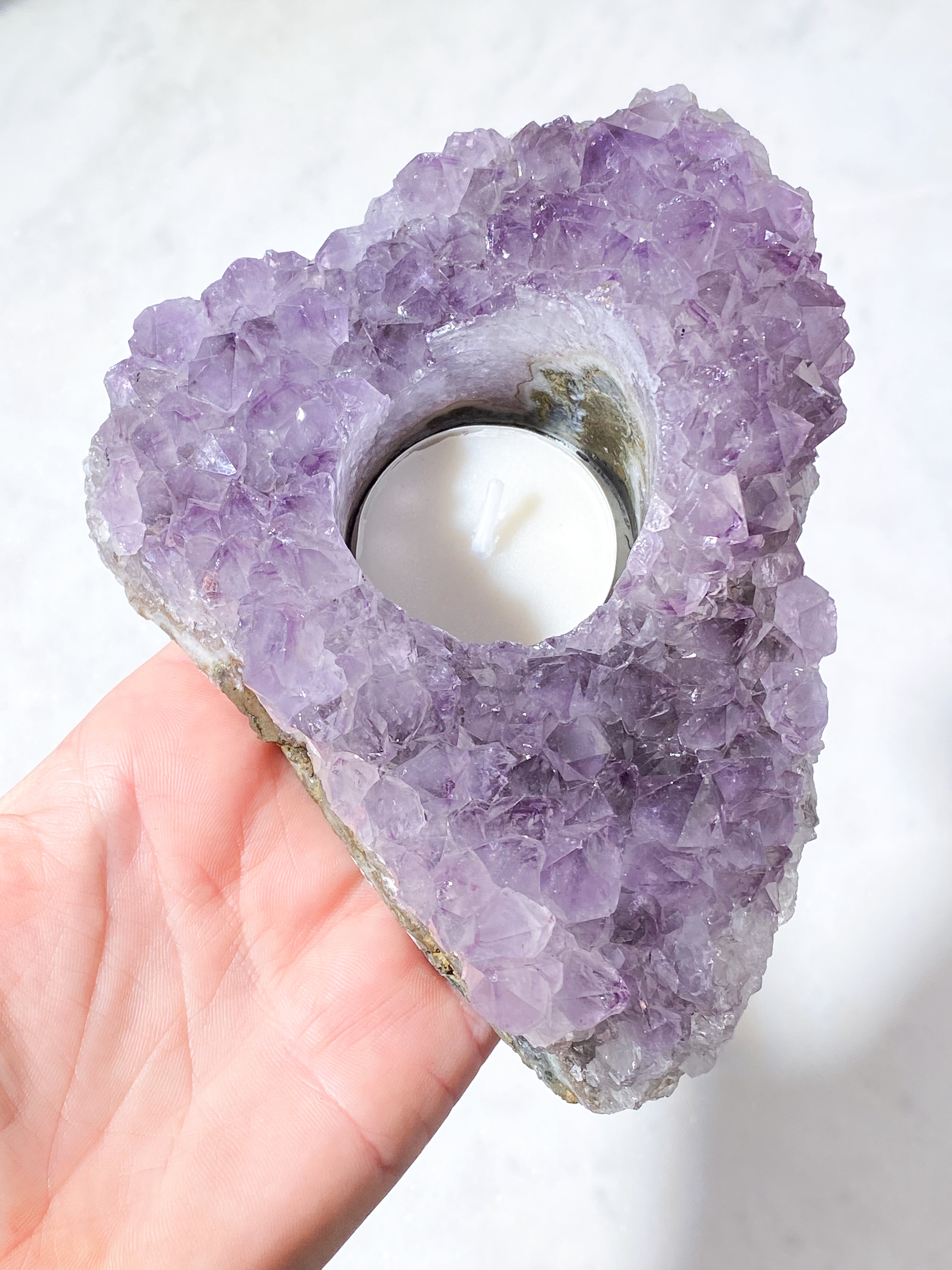 Ametyst Fyrfadsholder (Nr. 24)