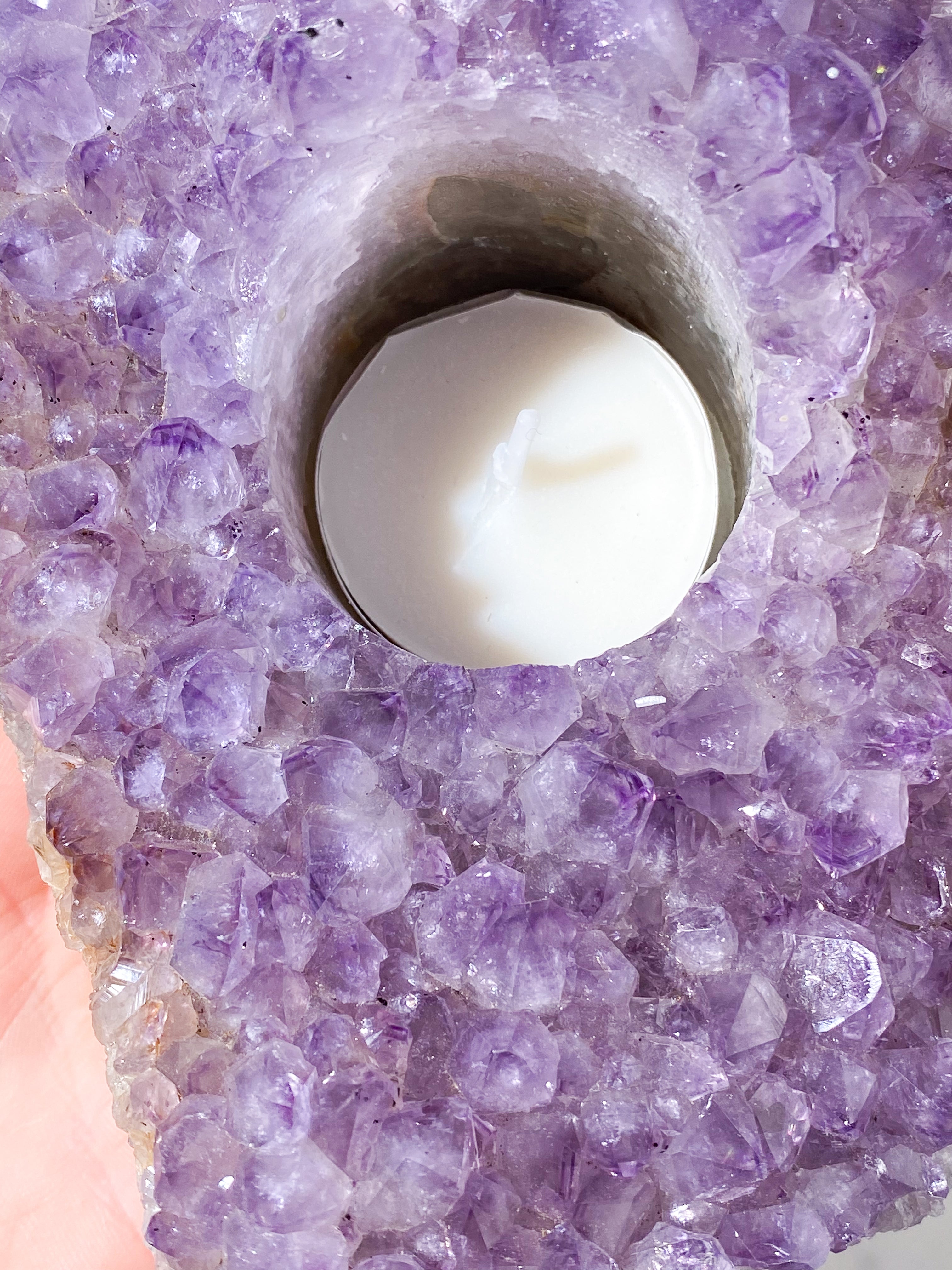 Ametyst Fyrfadsholder (Nr. 25)