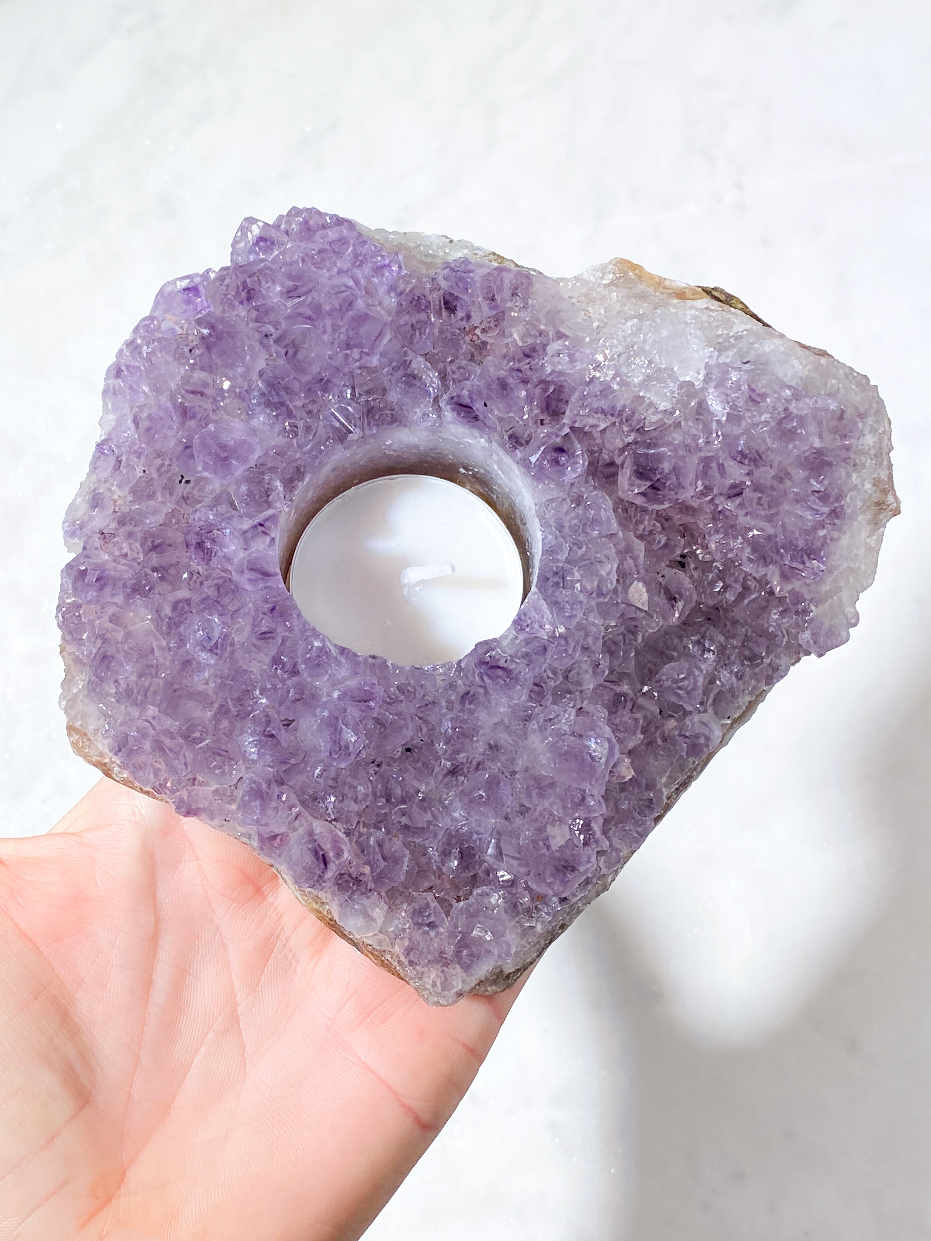 Ametyst Fyrfadsholder (Nr. 27)