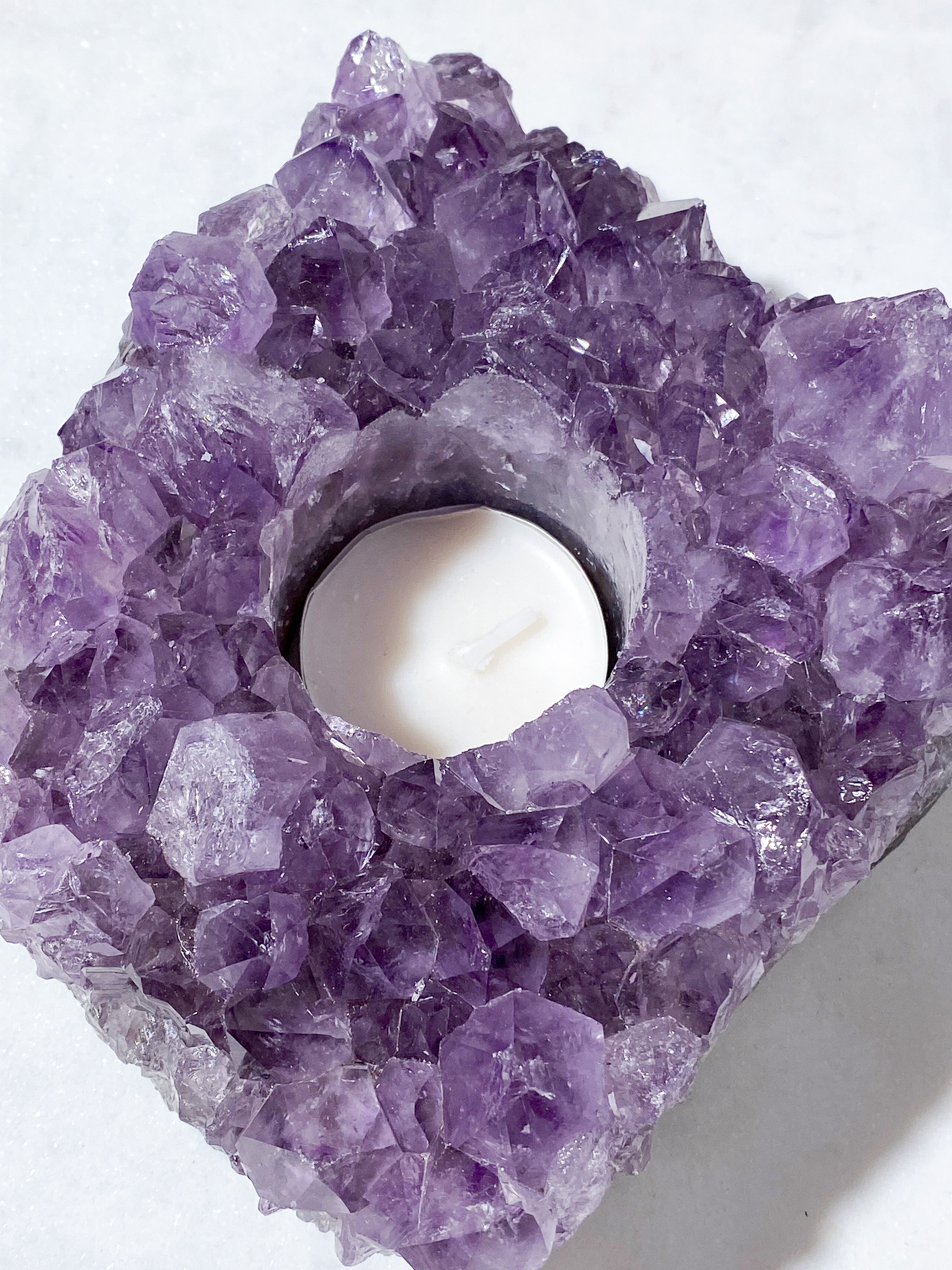 Ametyst Fyrfadsholder (Nr. 28)