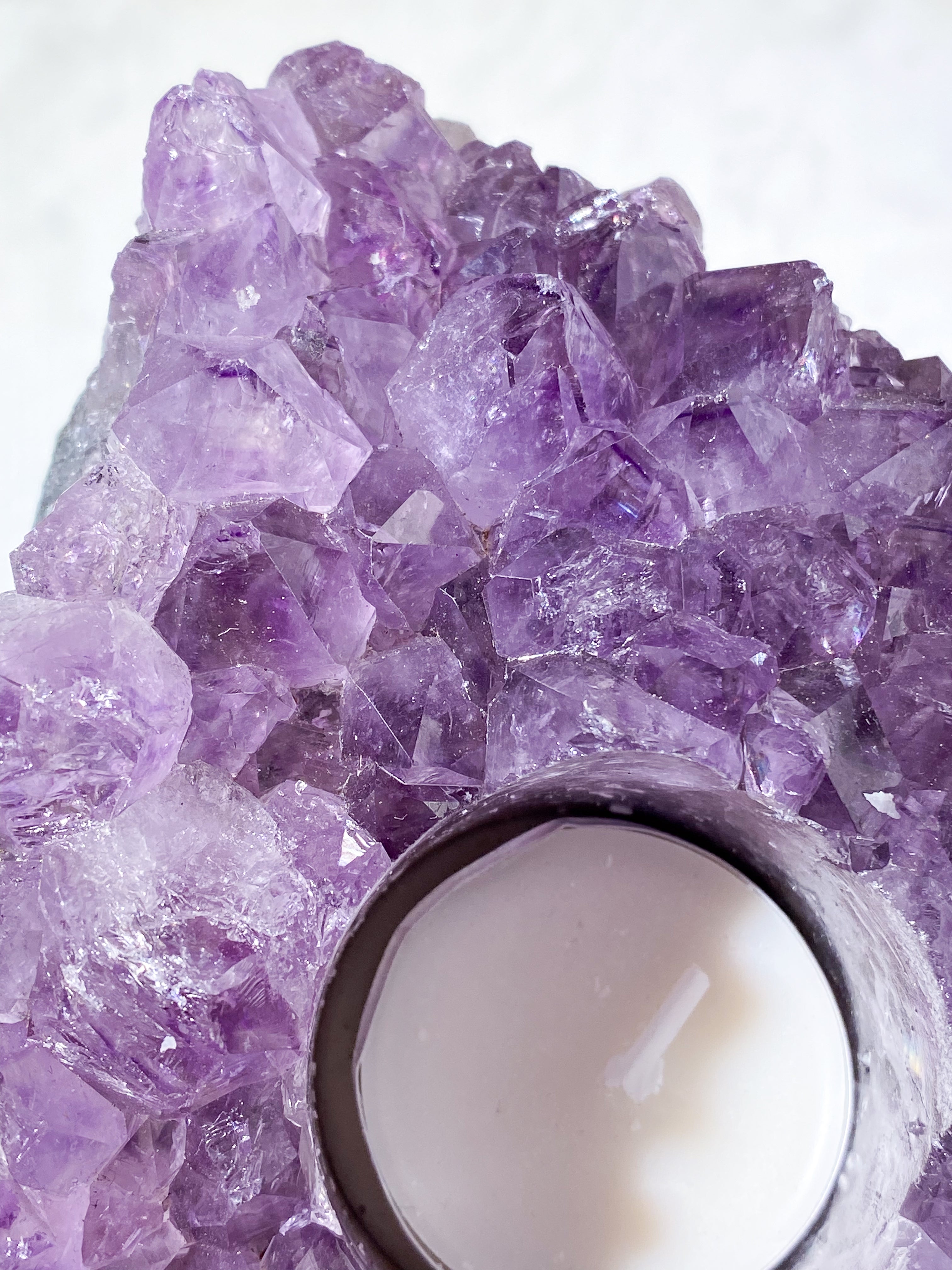 Ametyst Fyrfadsholder (Nr. 28)