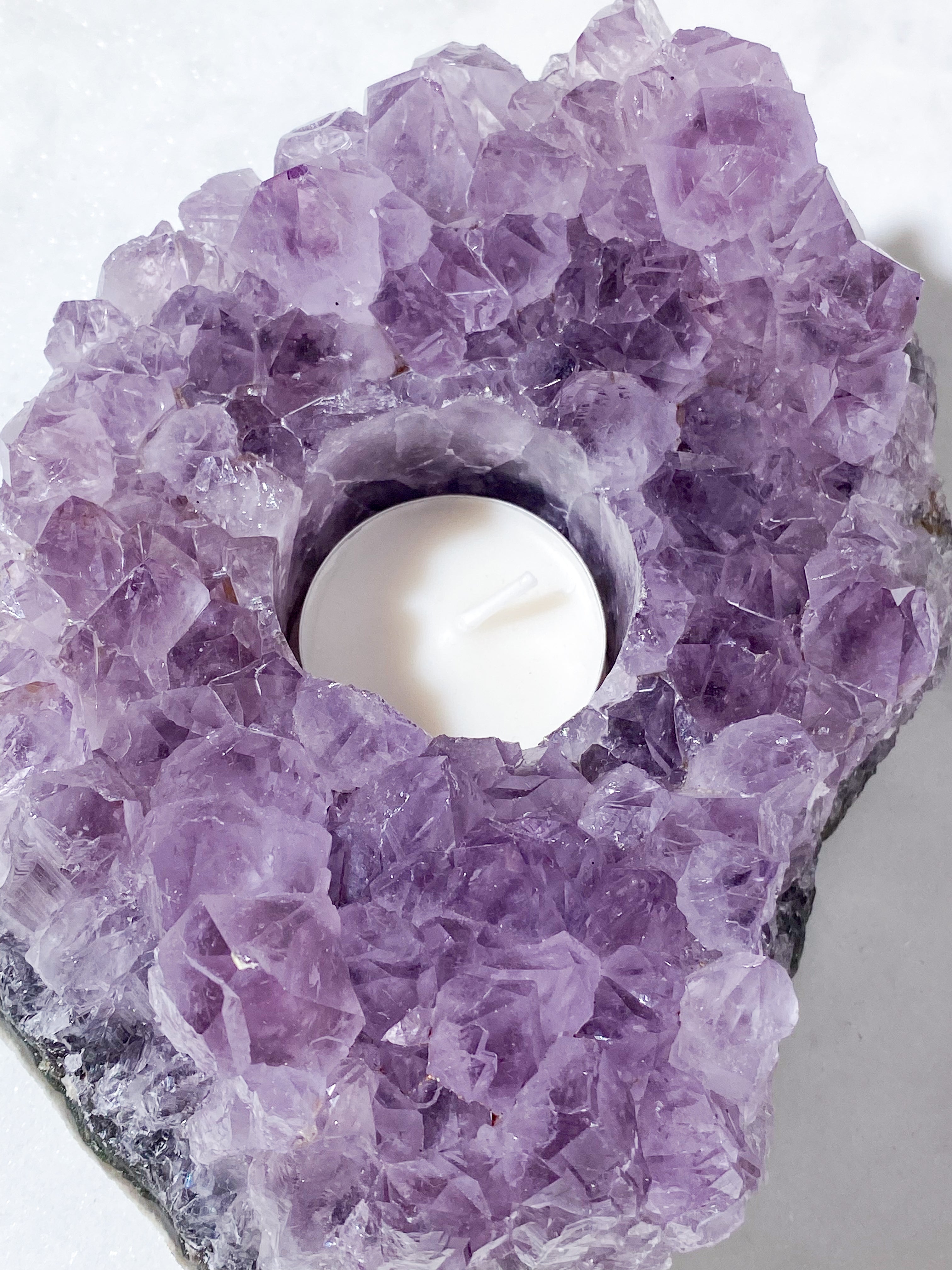 Ametyst Fyrfadsholder (Nr. 30)