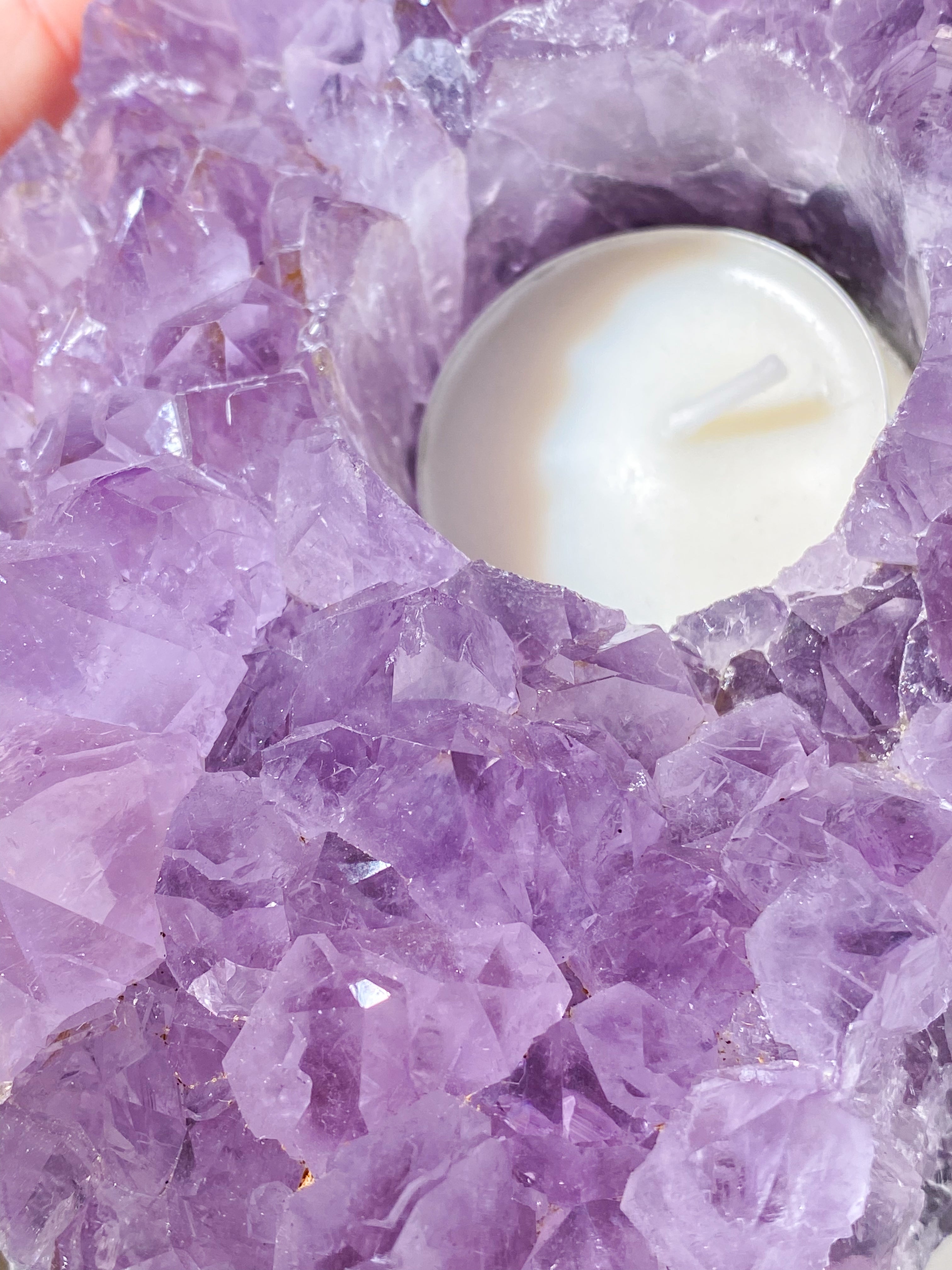 Ametyst Fyrfadsholder (Nr. 30)