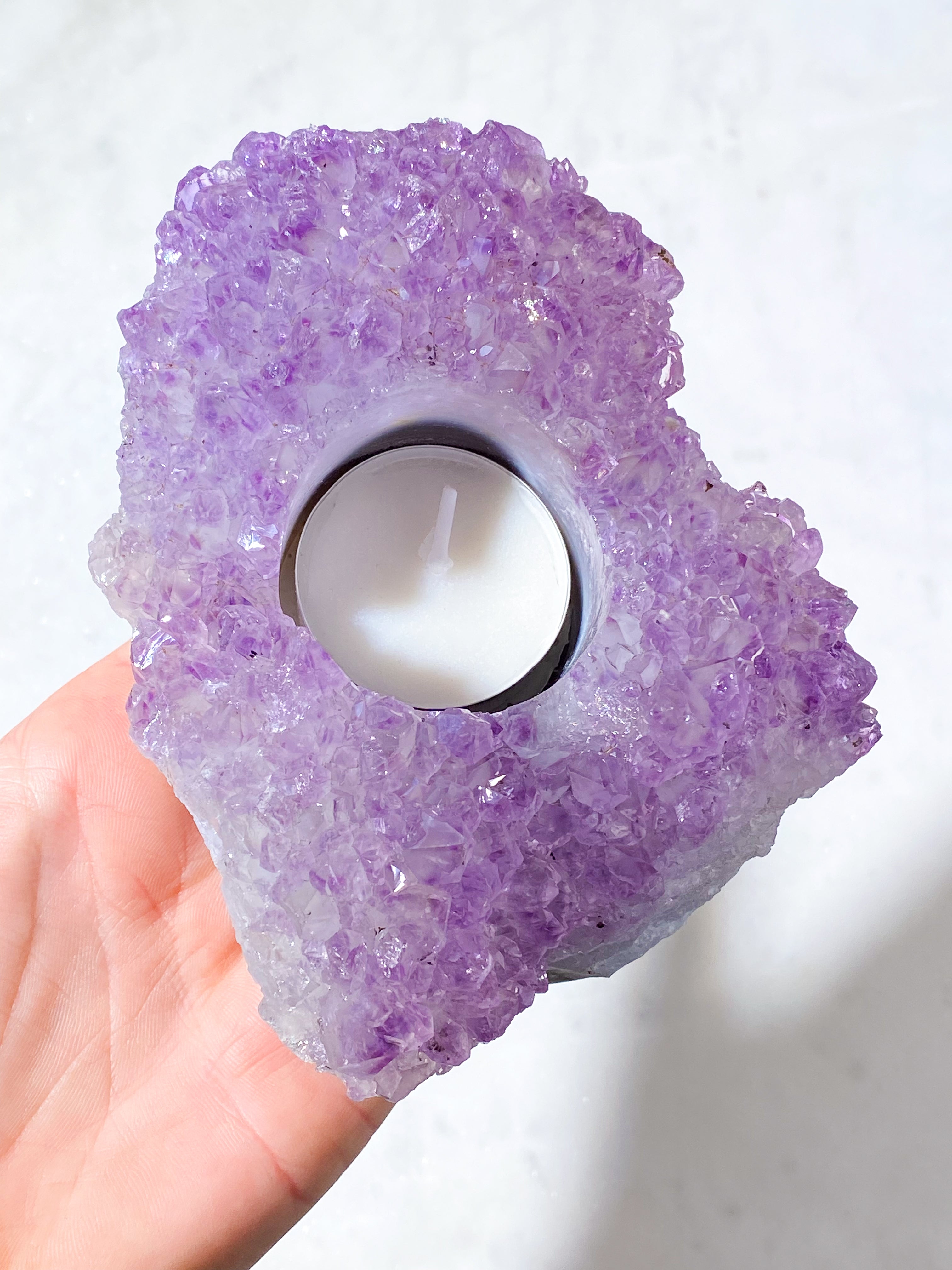 Ametyst Fyrfadsholder (Nr. 32)