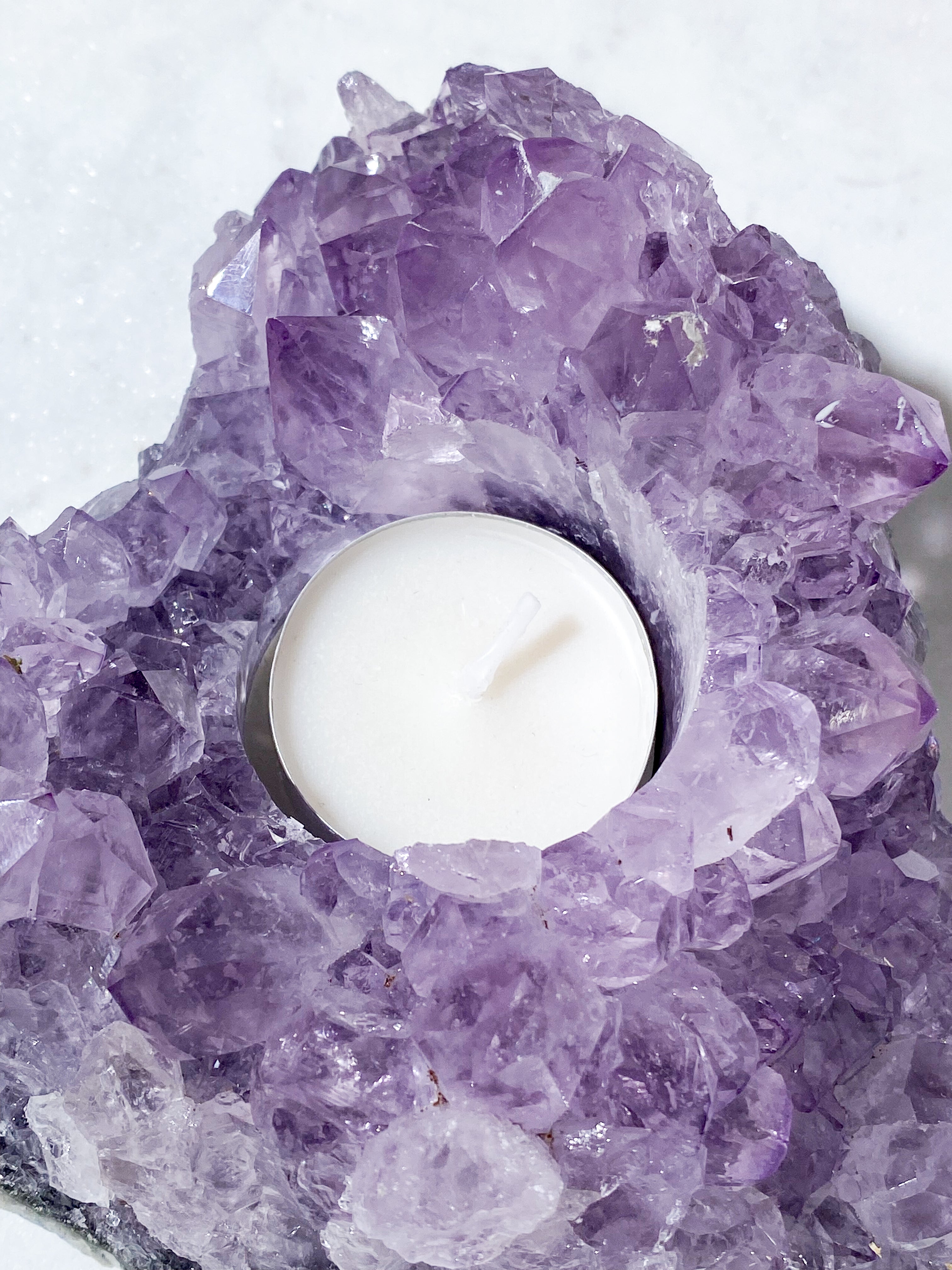 Ametyst Fyrfadsholder (Nr. 33)