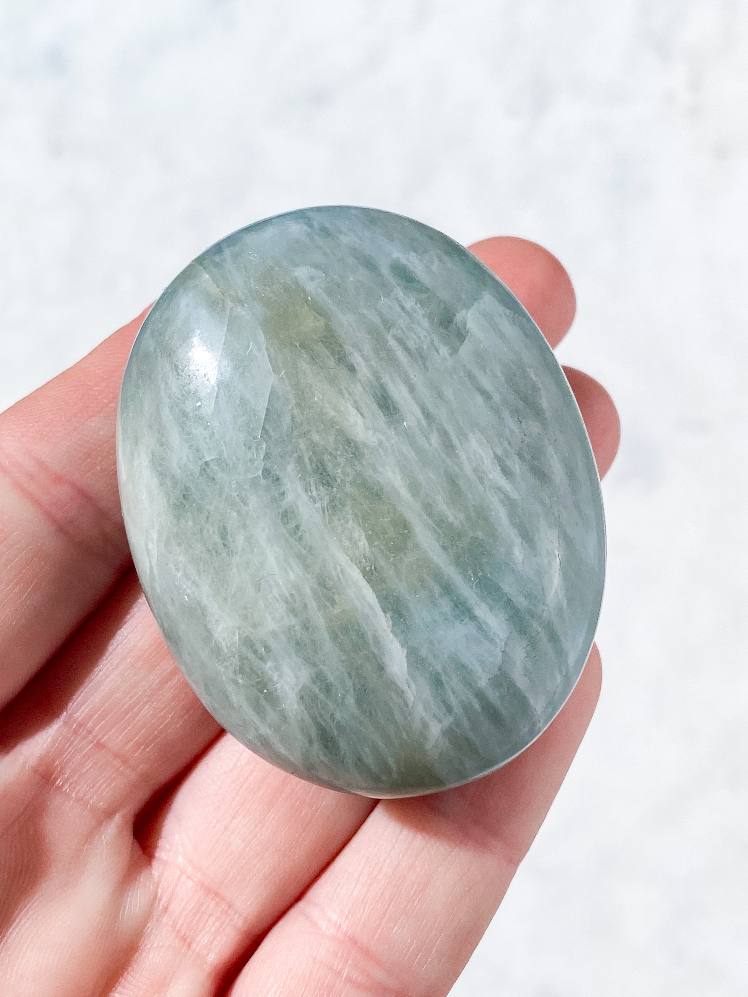 Akvamarin Palmstone (Nr. 1)