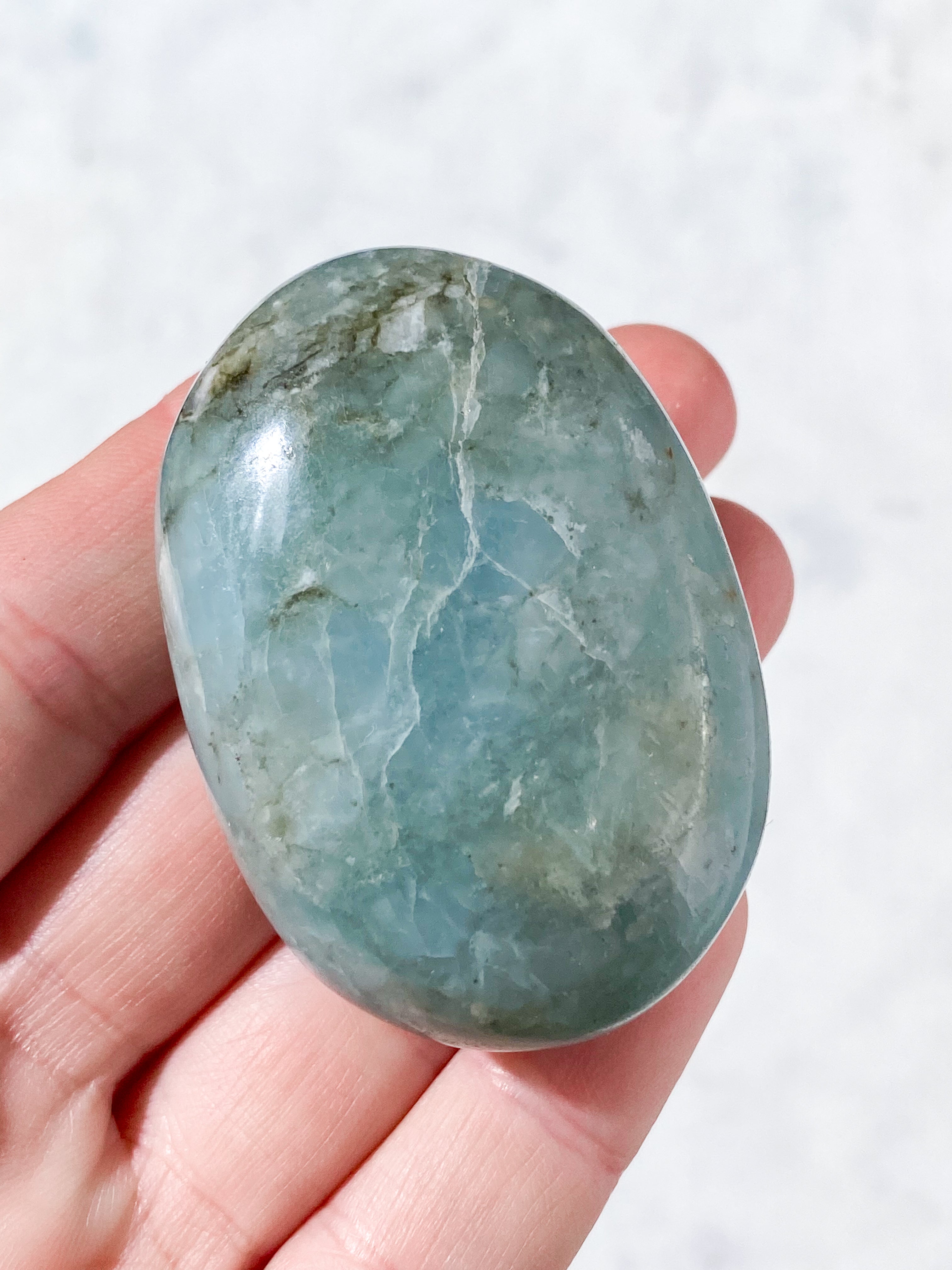 Akvamarin Palmstone (Nr. 2)