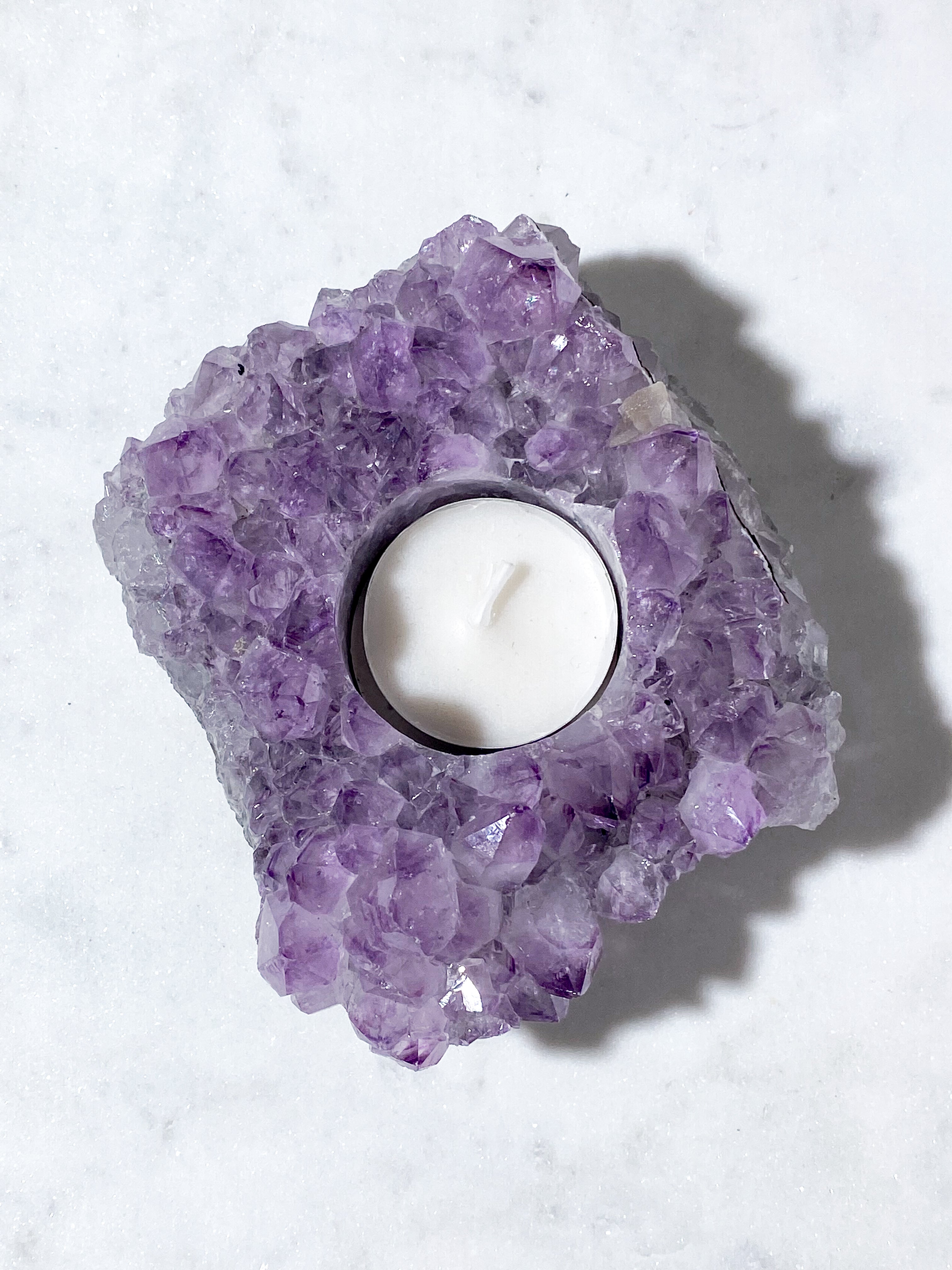 Ametyst Fyrfadsholder (Nr. 34)