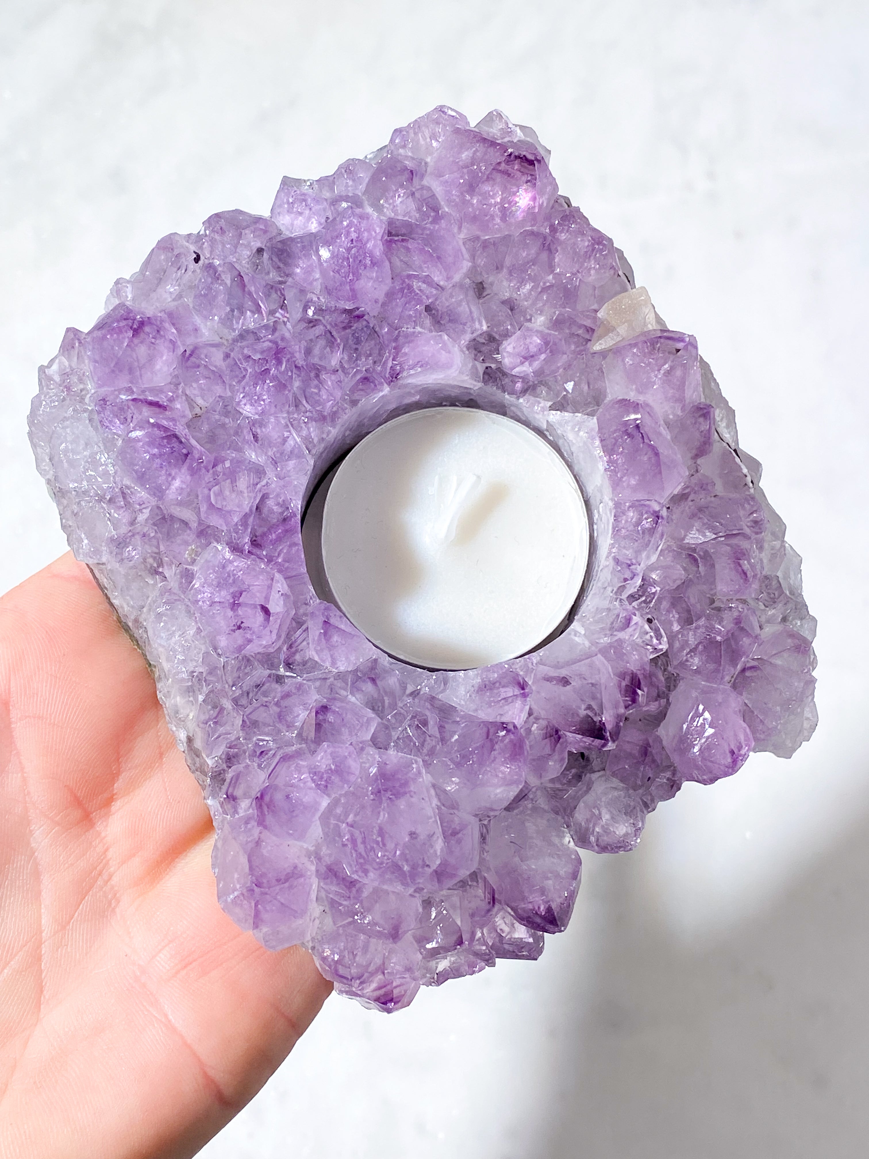 Ametyst Fyrfadsholder (Nr. 34)