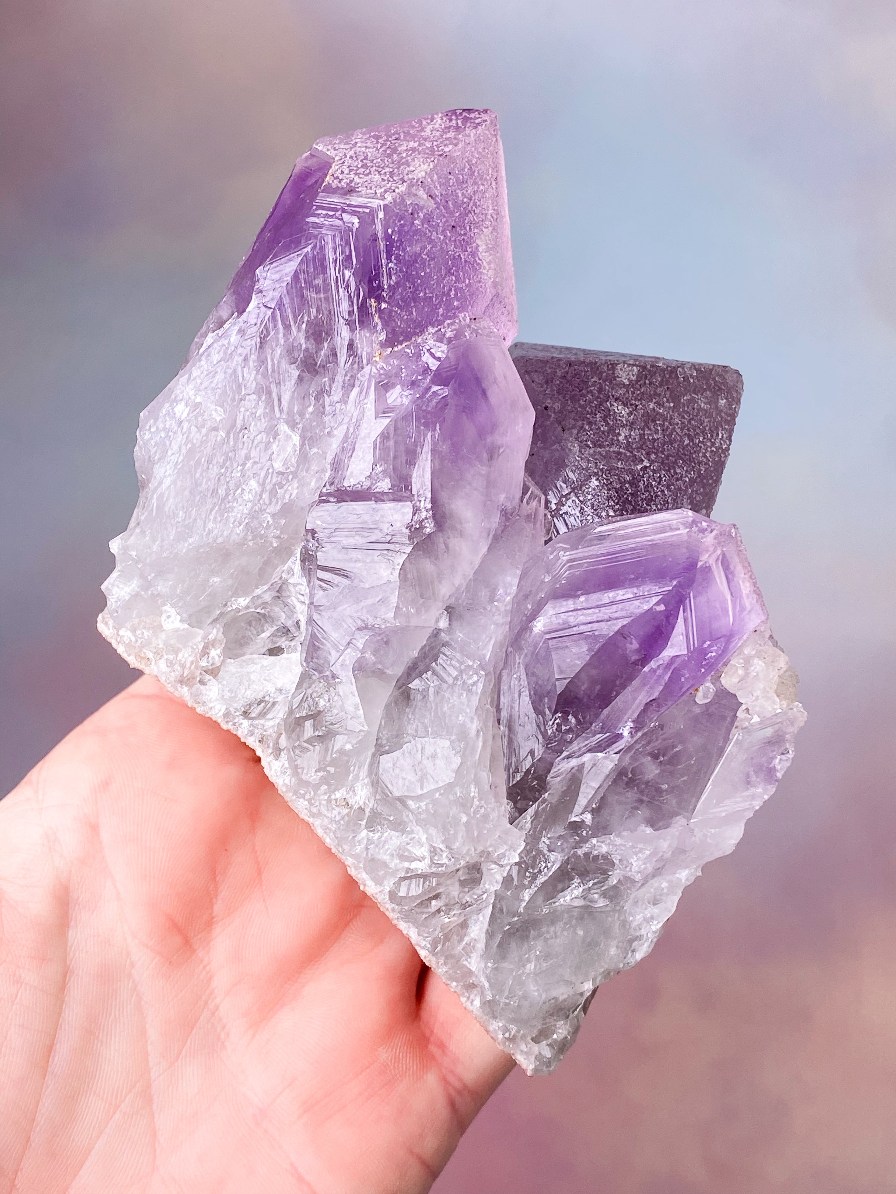 Jacaranda Ametyst Klynge (Nr. 17)