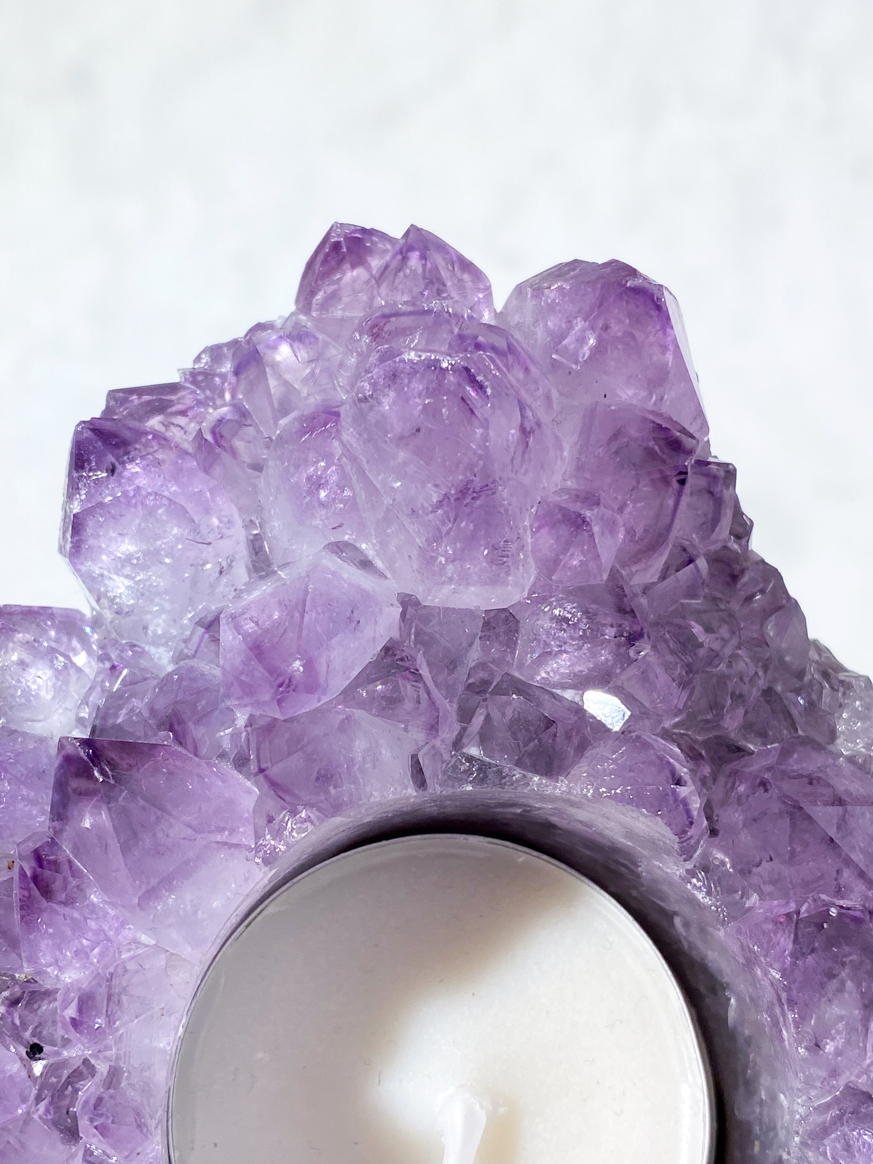 Ametyst Fyrfadsholder (Nr. 34)