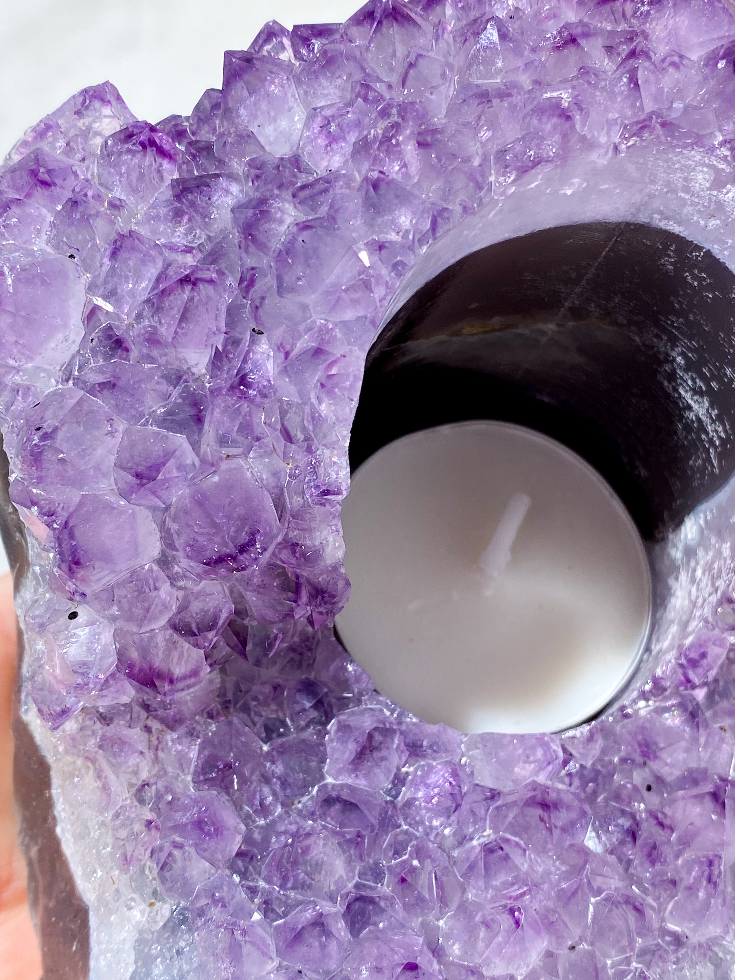 Ametyst Fyrfadsholder (Nr. 35)