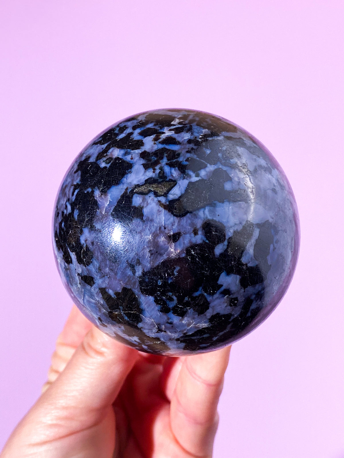 Indigo Gabbro Kugle (Nr. 1)