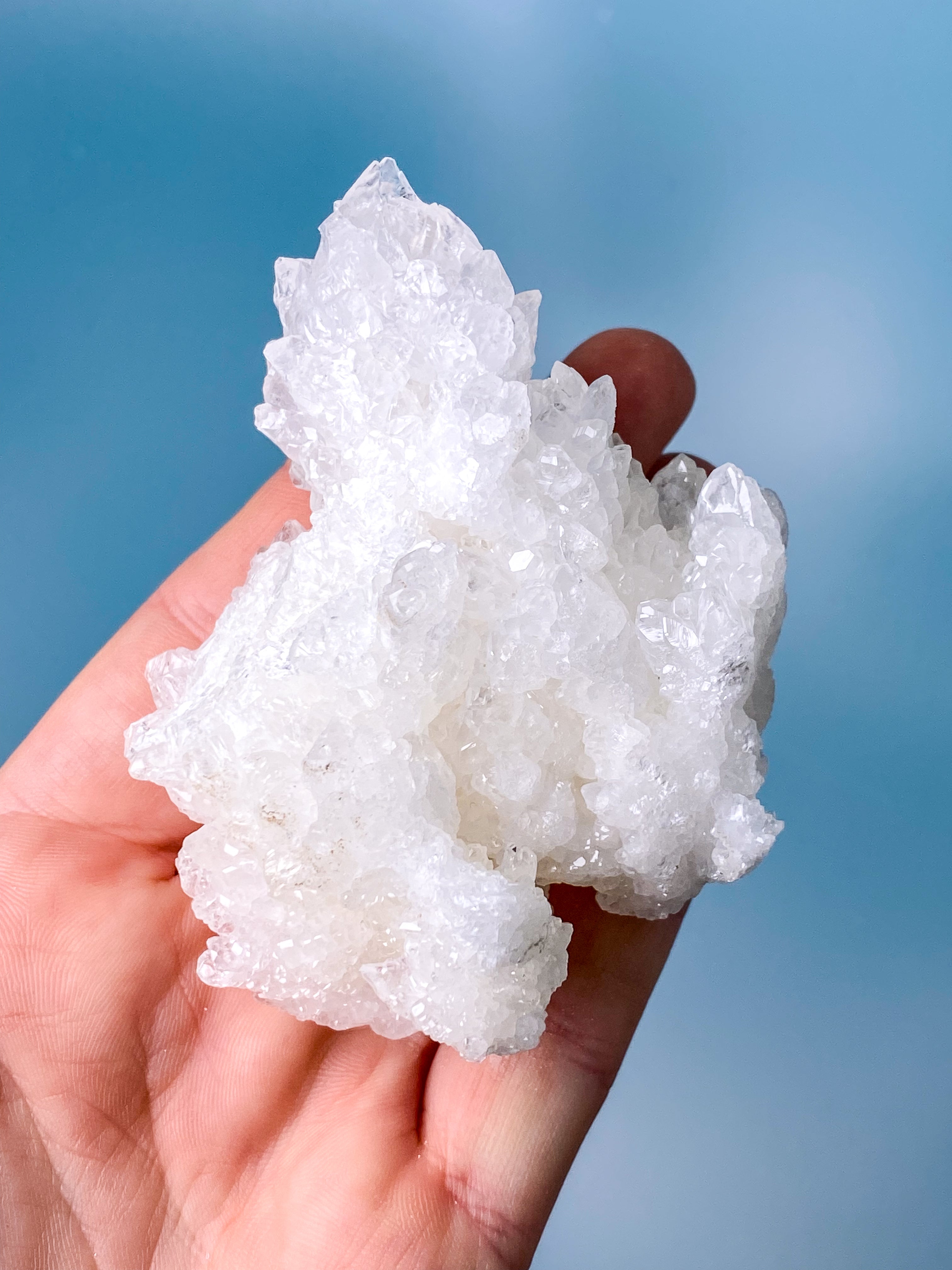 White Aragonite Cluster (No. 25)
