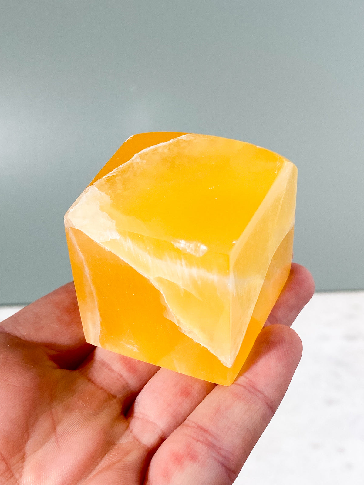 Honeycomb Calcit Kube (Nr. 1)