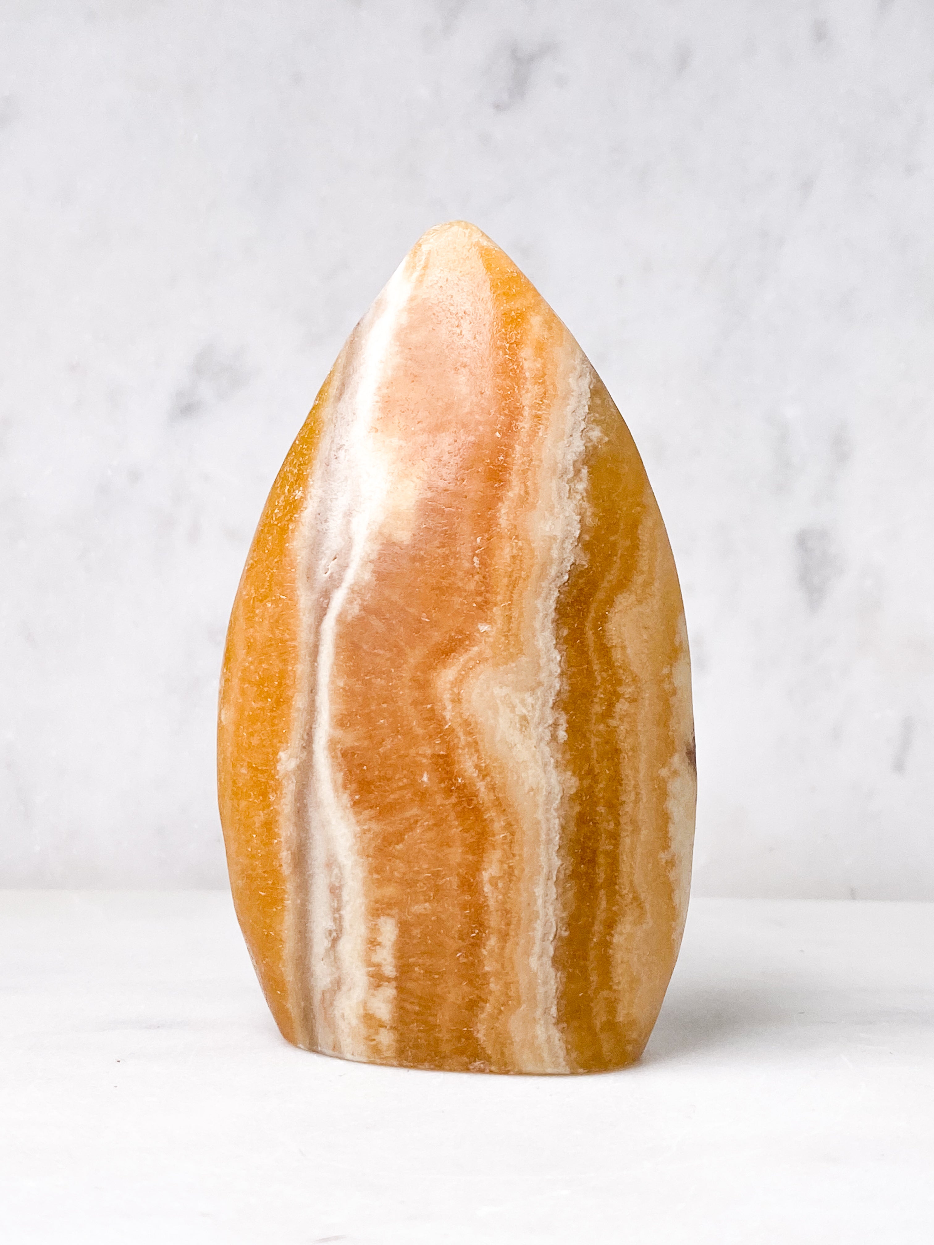 Orange Calcit Flamme (Nr. 1)
