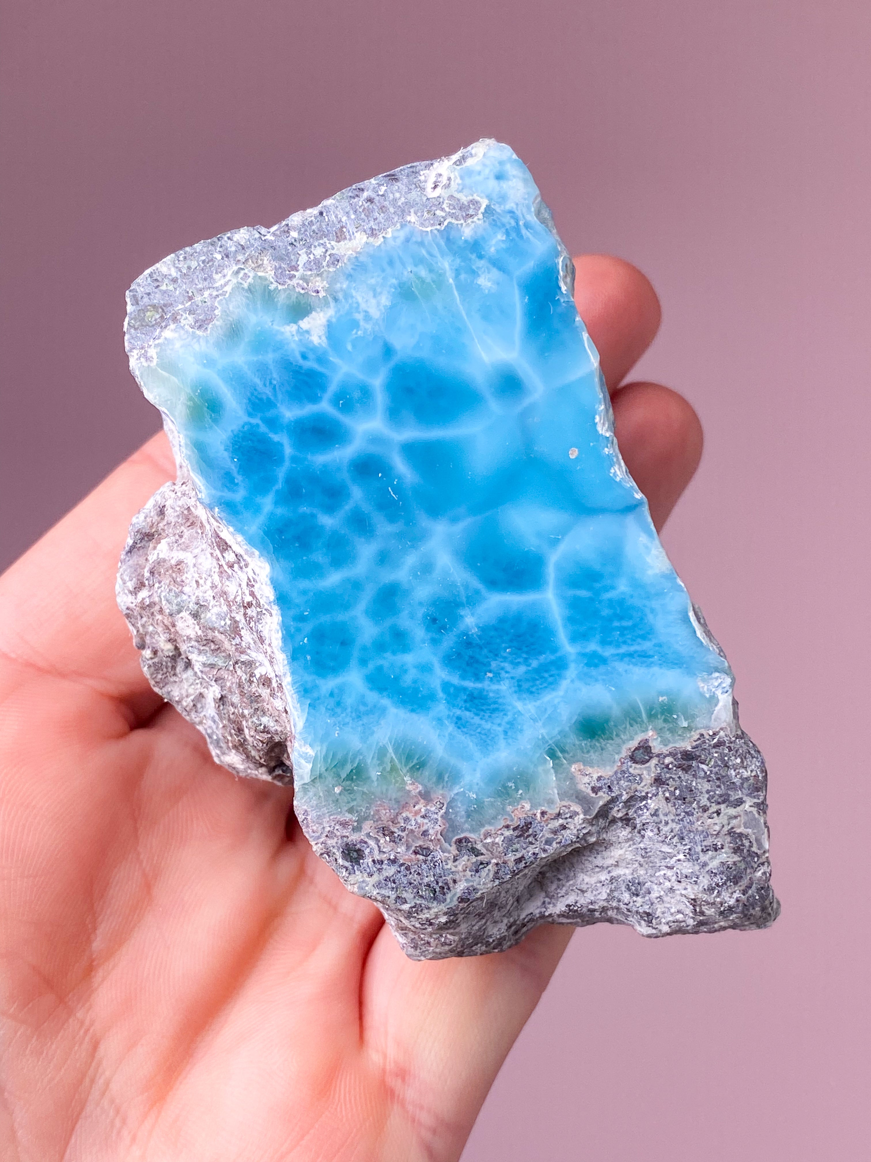 Larimar Semipoleret (Nr. 14)