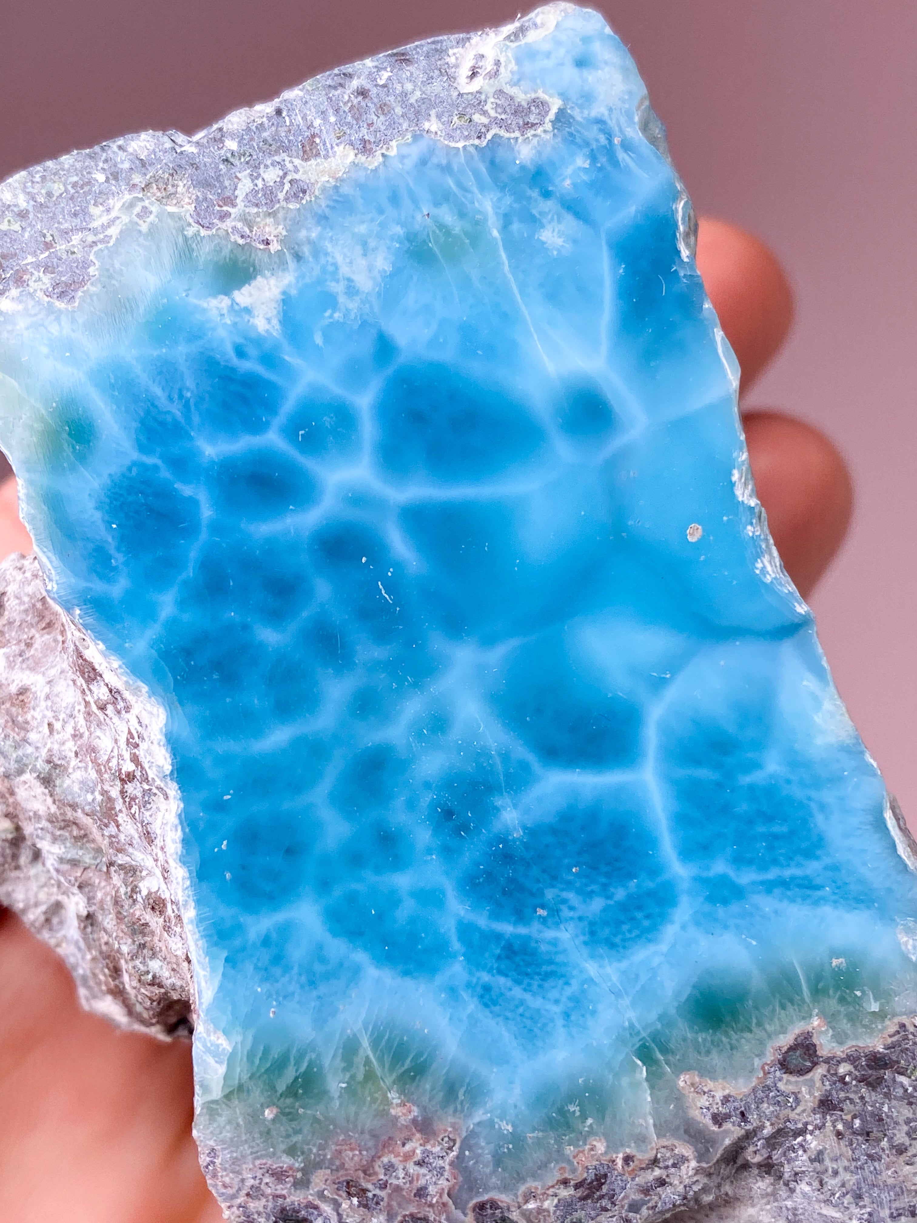 Larimar Semipoleret (Nr. 14)