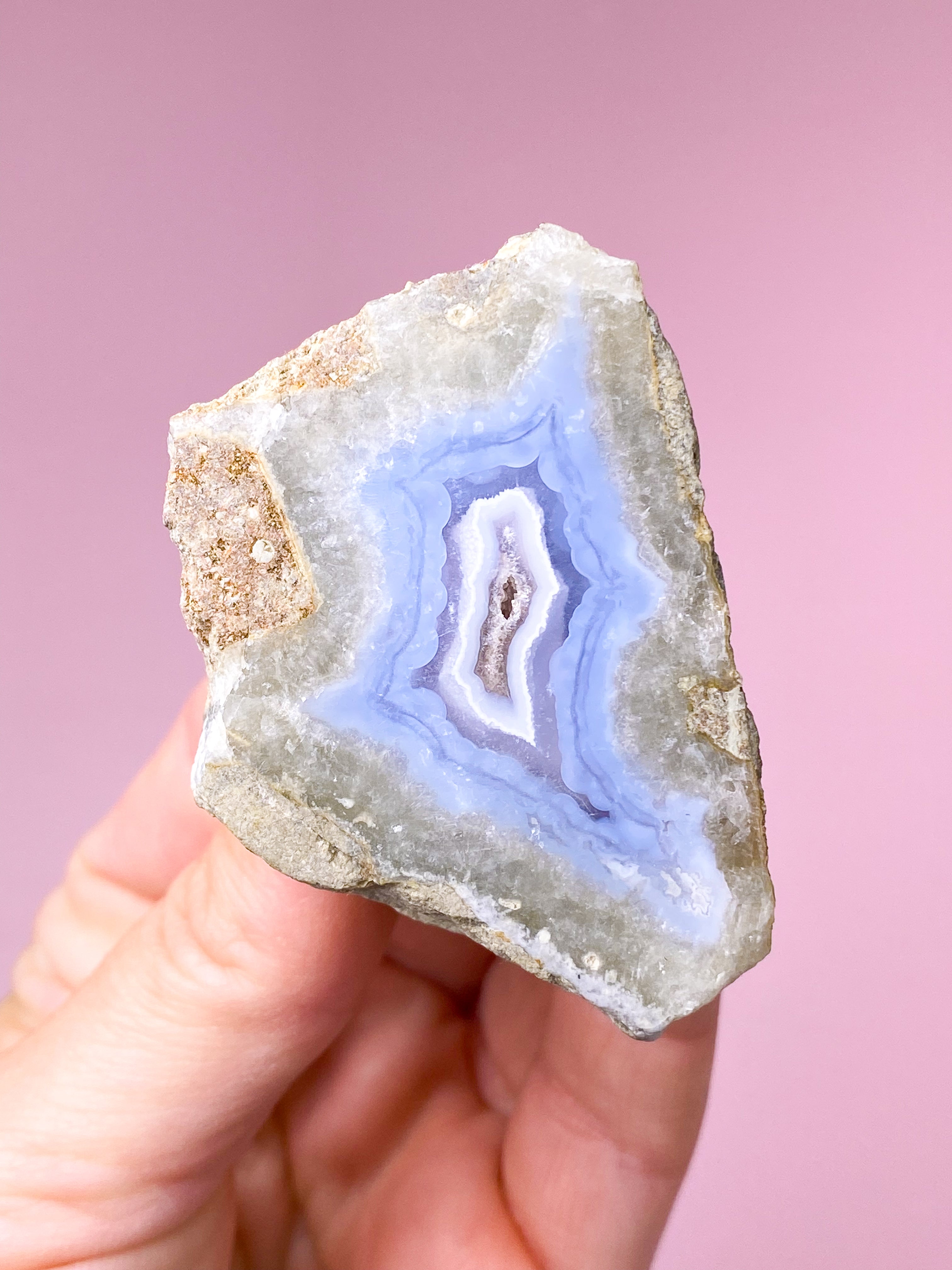 Blonde Agat Poleret Geode (Nr. 5)