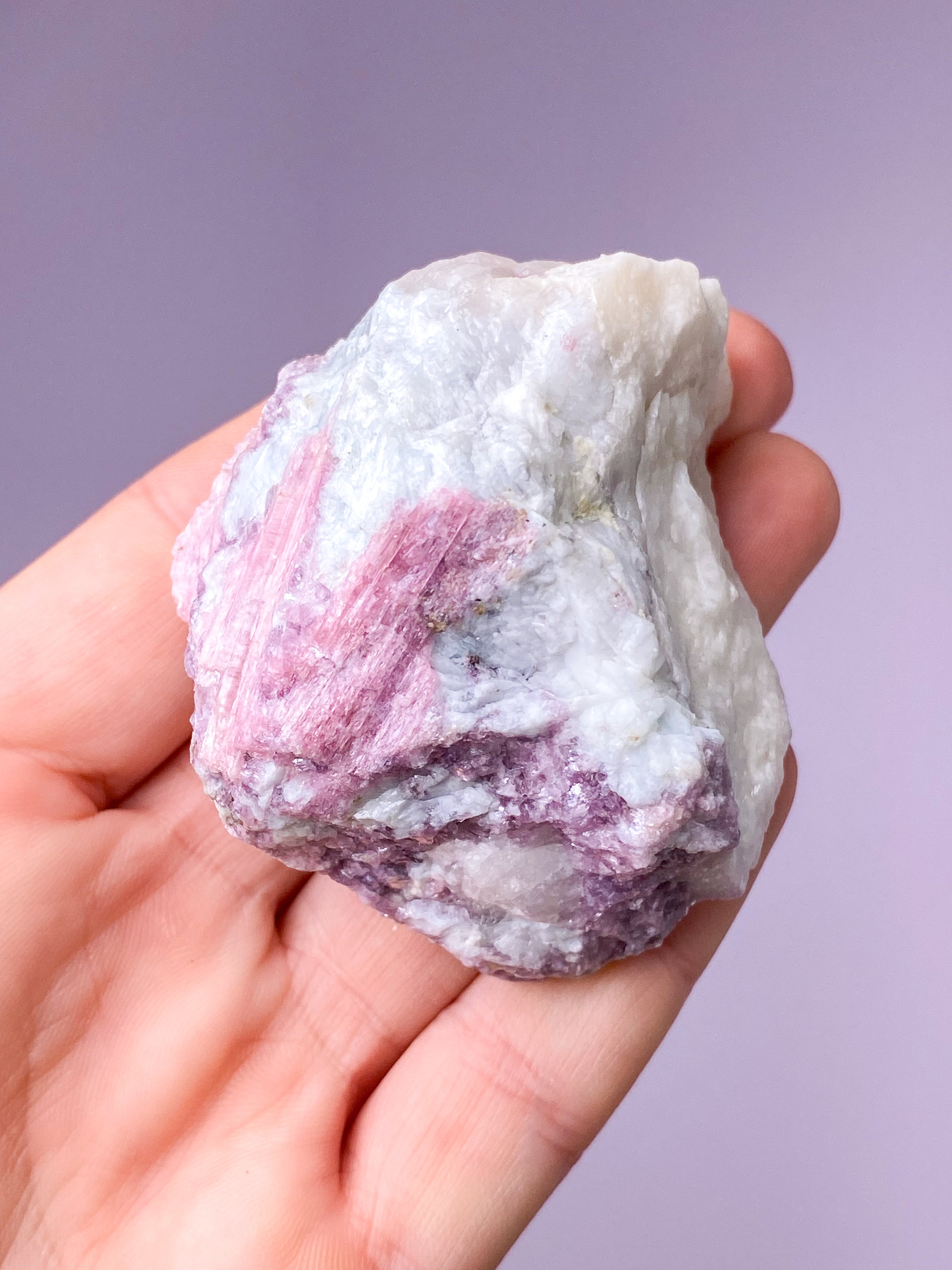 Pink Turmalin Klynge (Nr. 12)