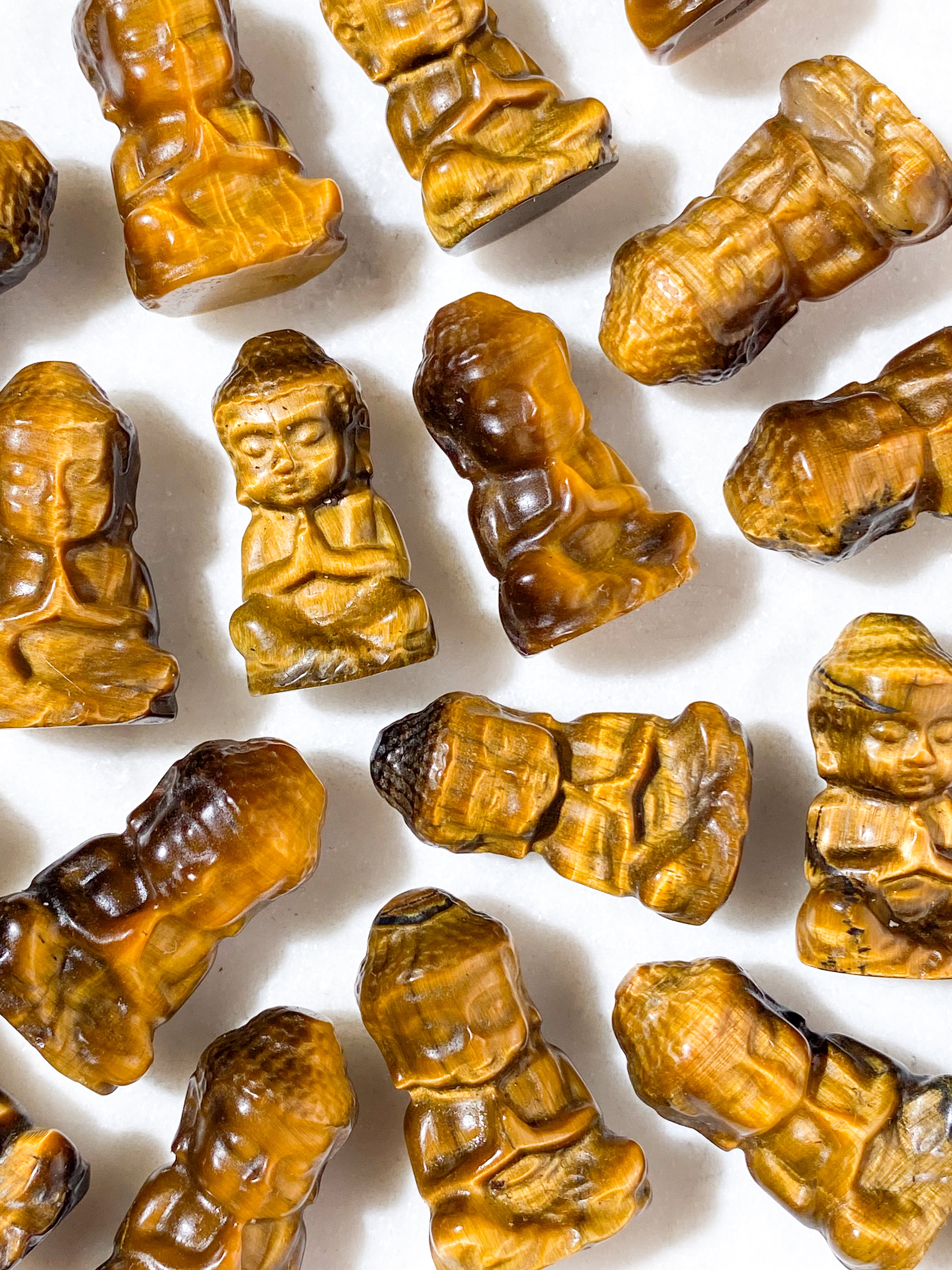 Tigerøje Mini Lomme Buddha