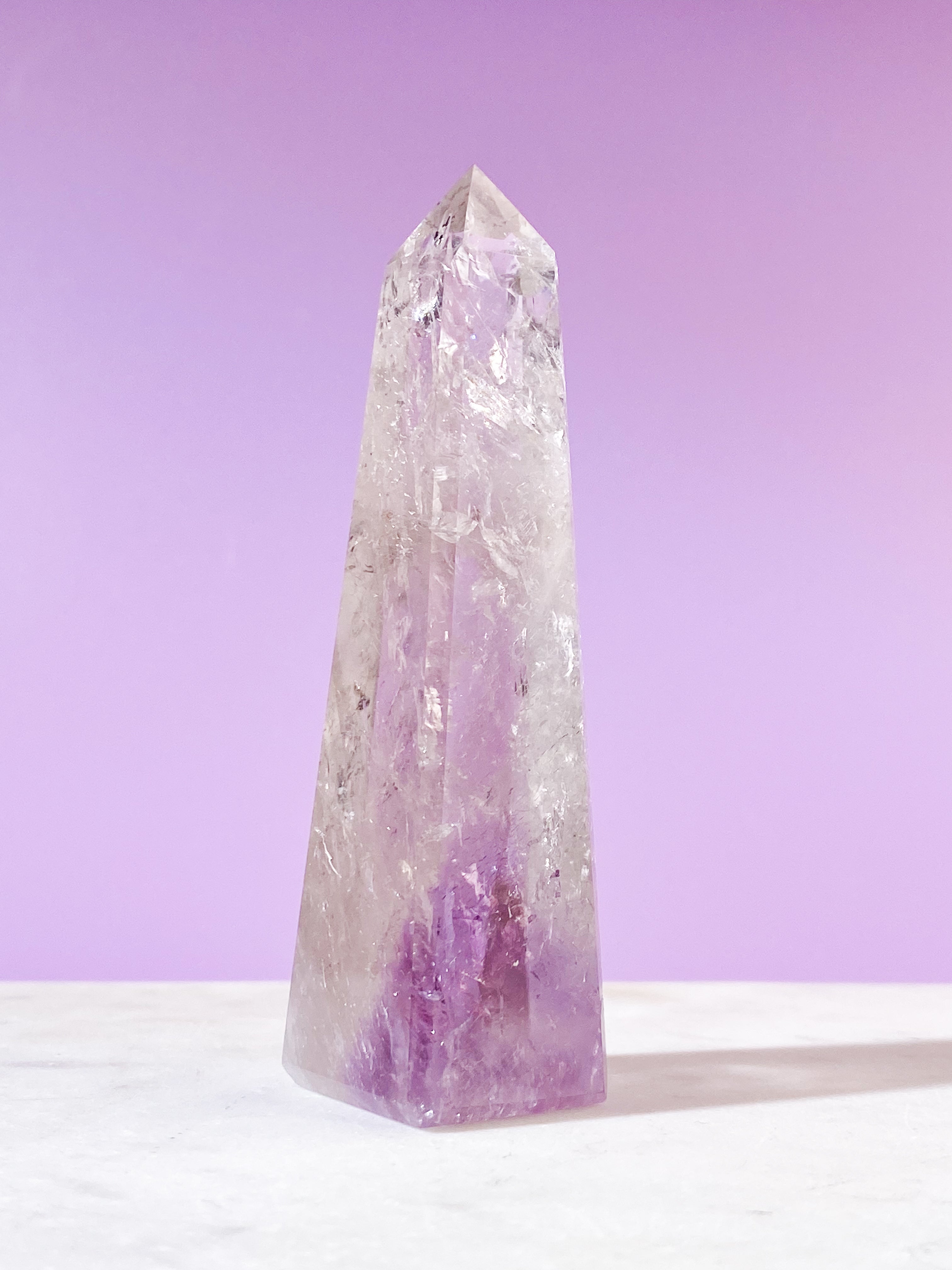 Smokey Fantom Ametyst Obelisk (Nr. 9)