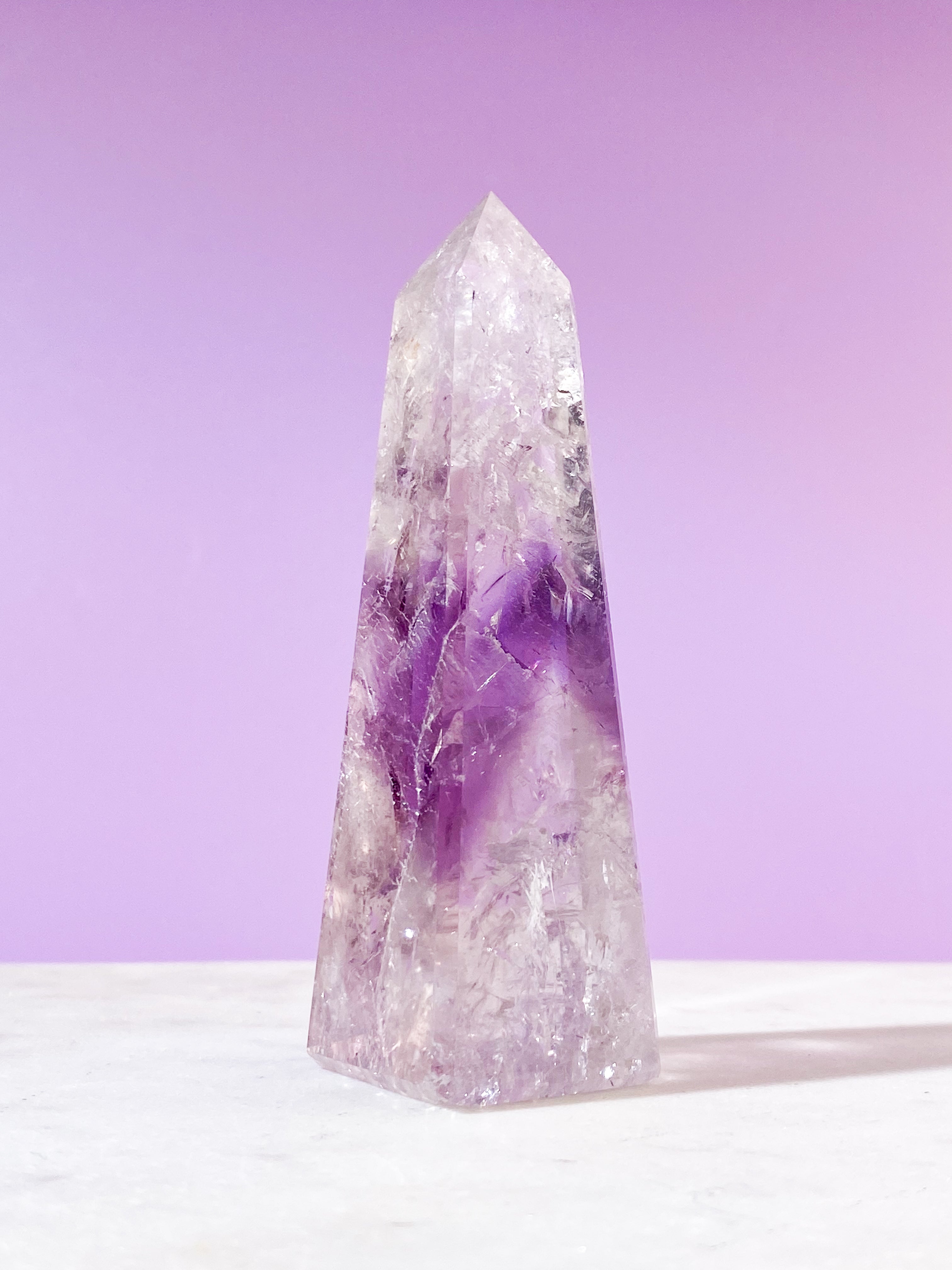 Smokey Fantom Ametyst Obelisk (Nr. 12)
