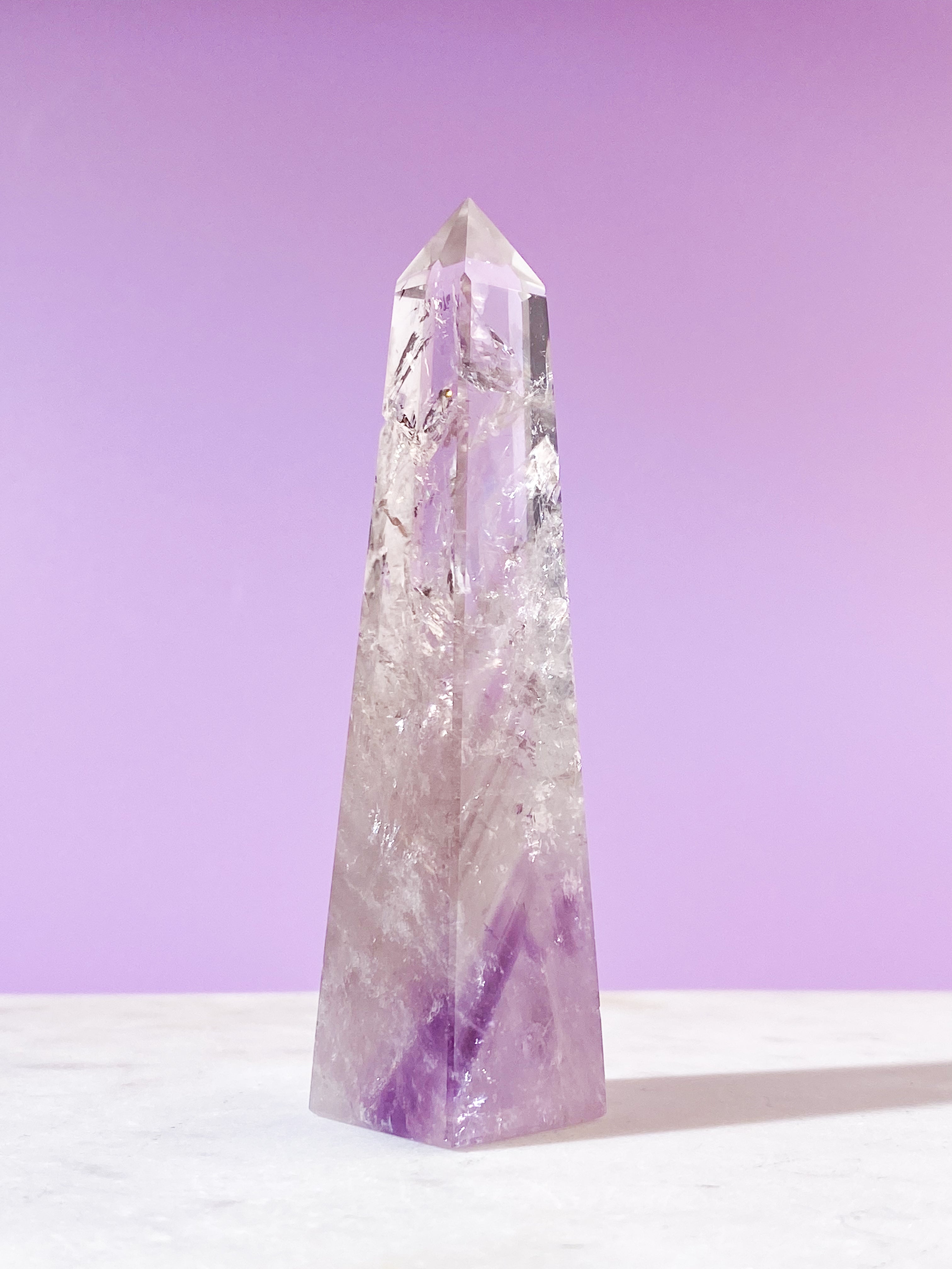 Smokey Fantom Ametyst Obelisk (Nr. 20)