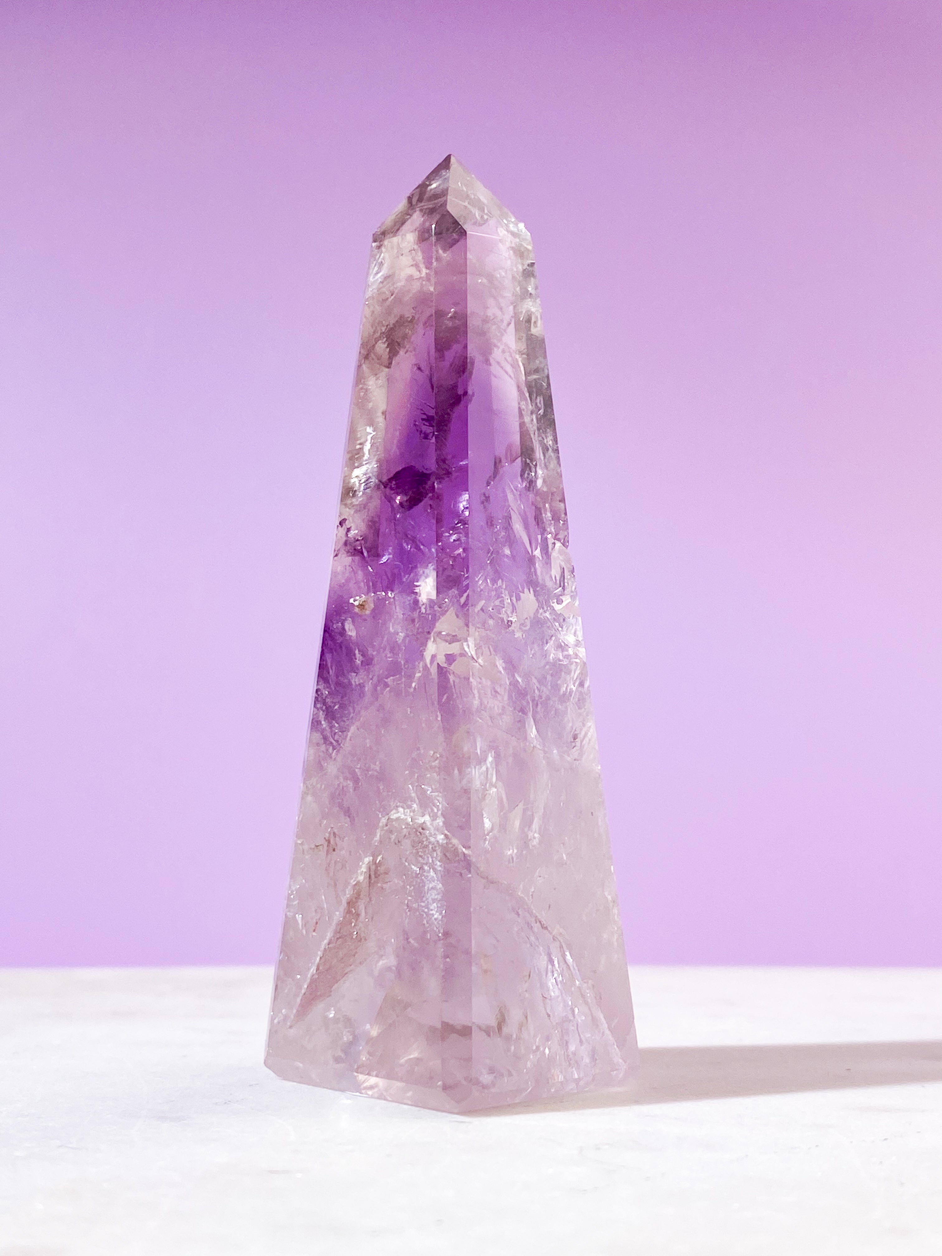 Smoky Phantom Ametist Obelisk (Nr. 24)