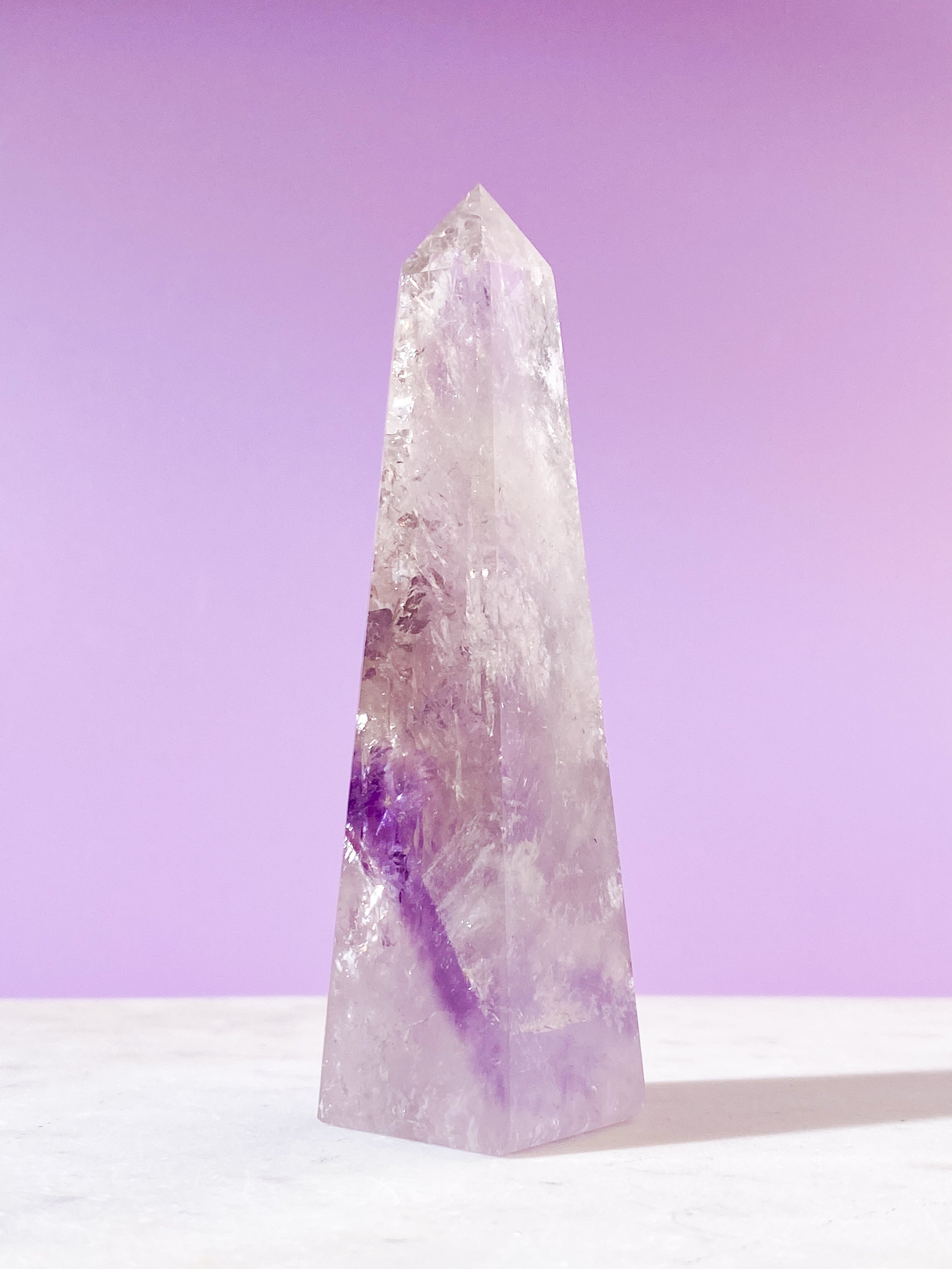 Smokey Fantom Ametyst Obelisk (Nr. 26)
