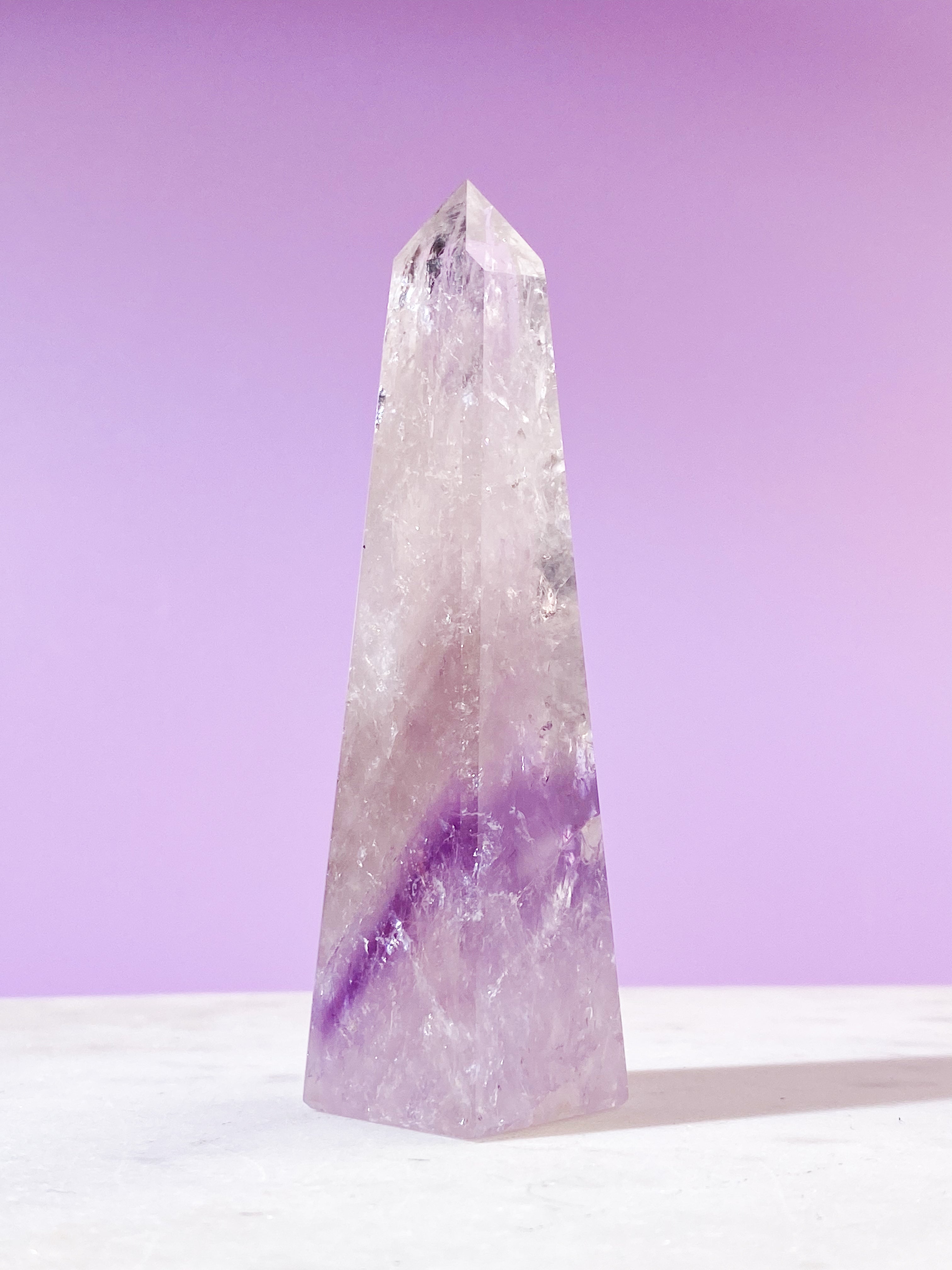 Smokey Phantom Ametist Obelisk (Nr. 26)