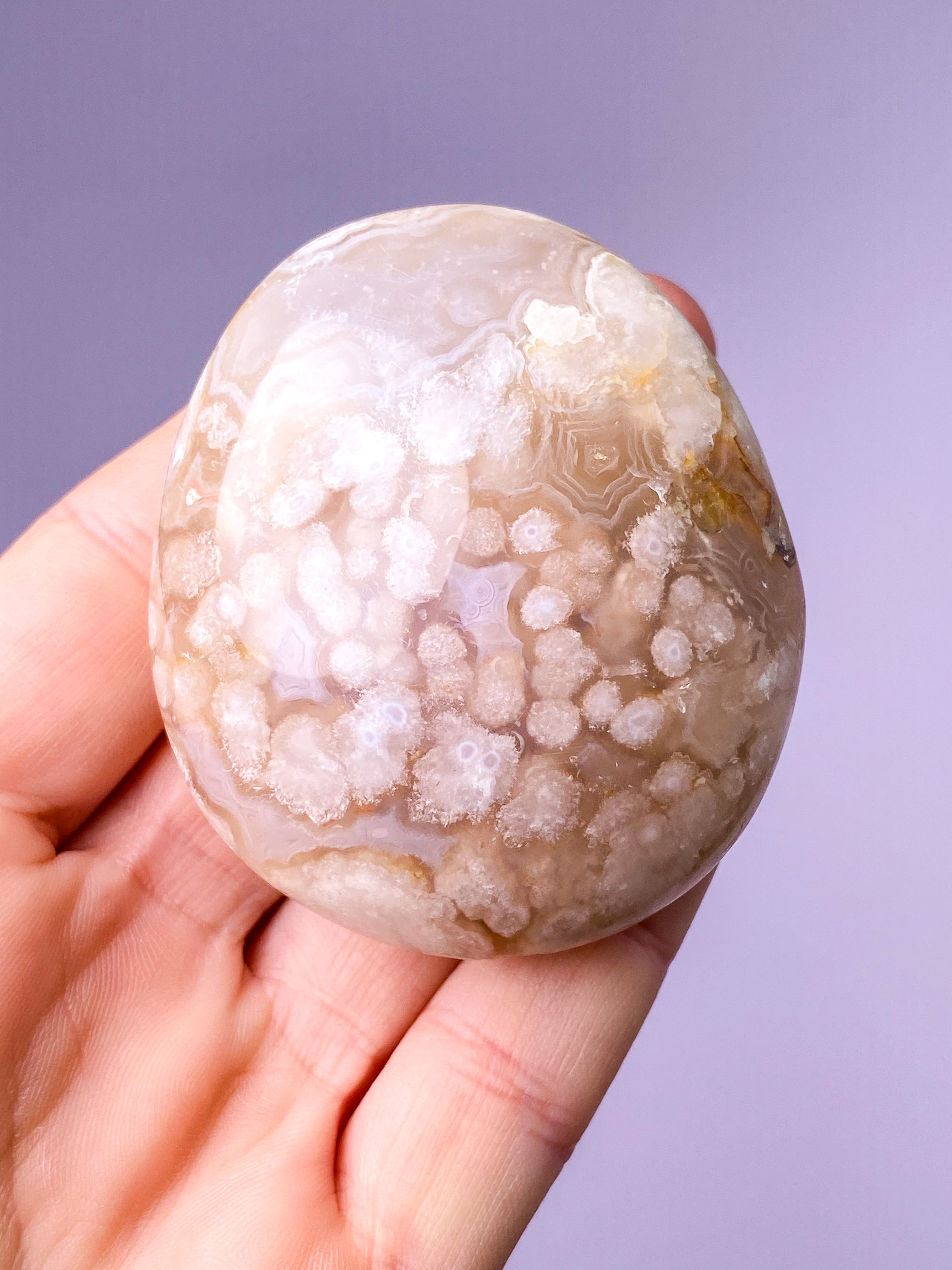 Blomster Agat Palmstone (Nr. 3)
