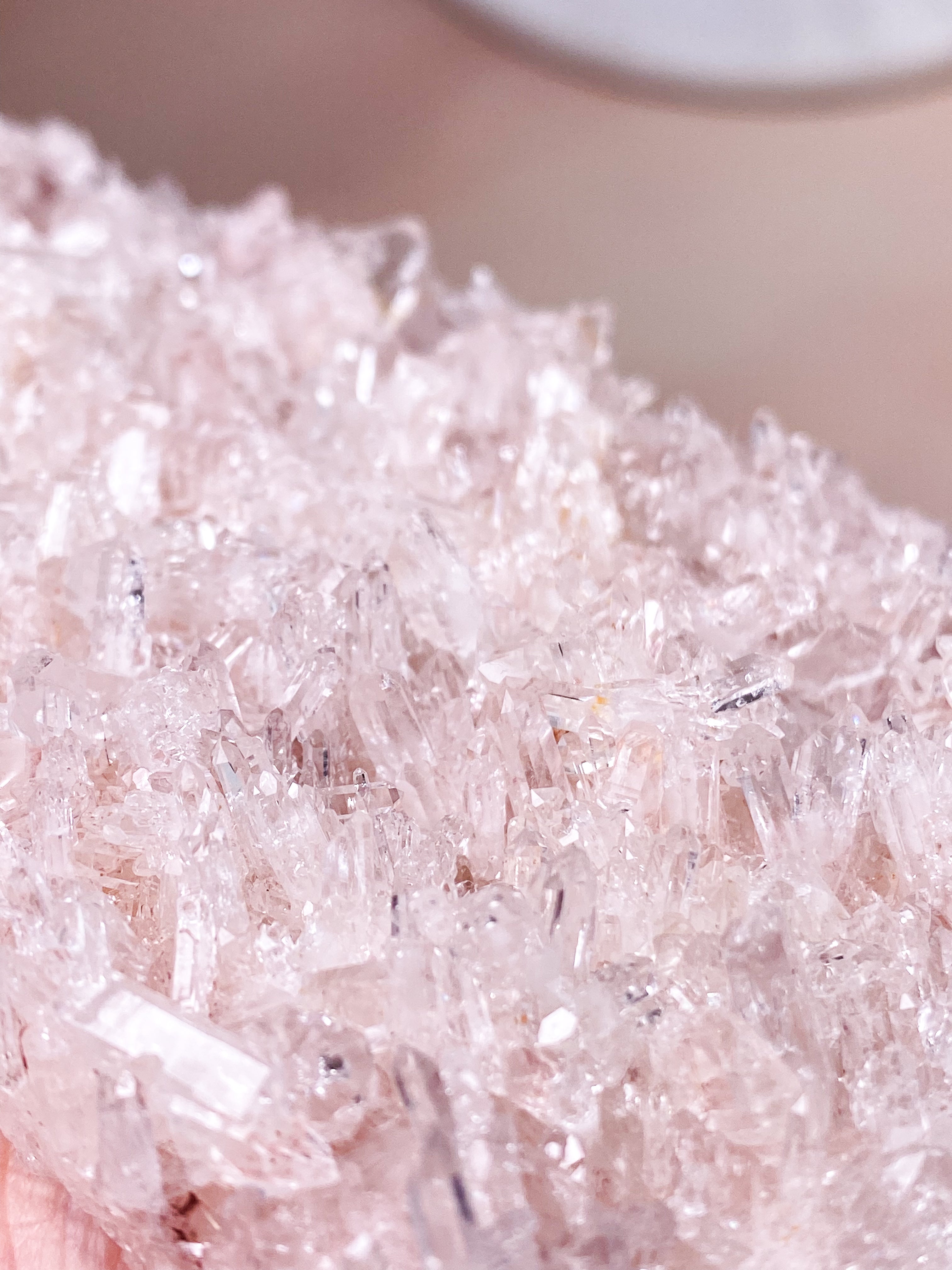 Pink Colombian Lemuria Quartz Cluster (No. 9) Exclusive Quality