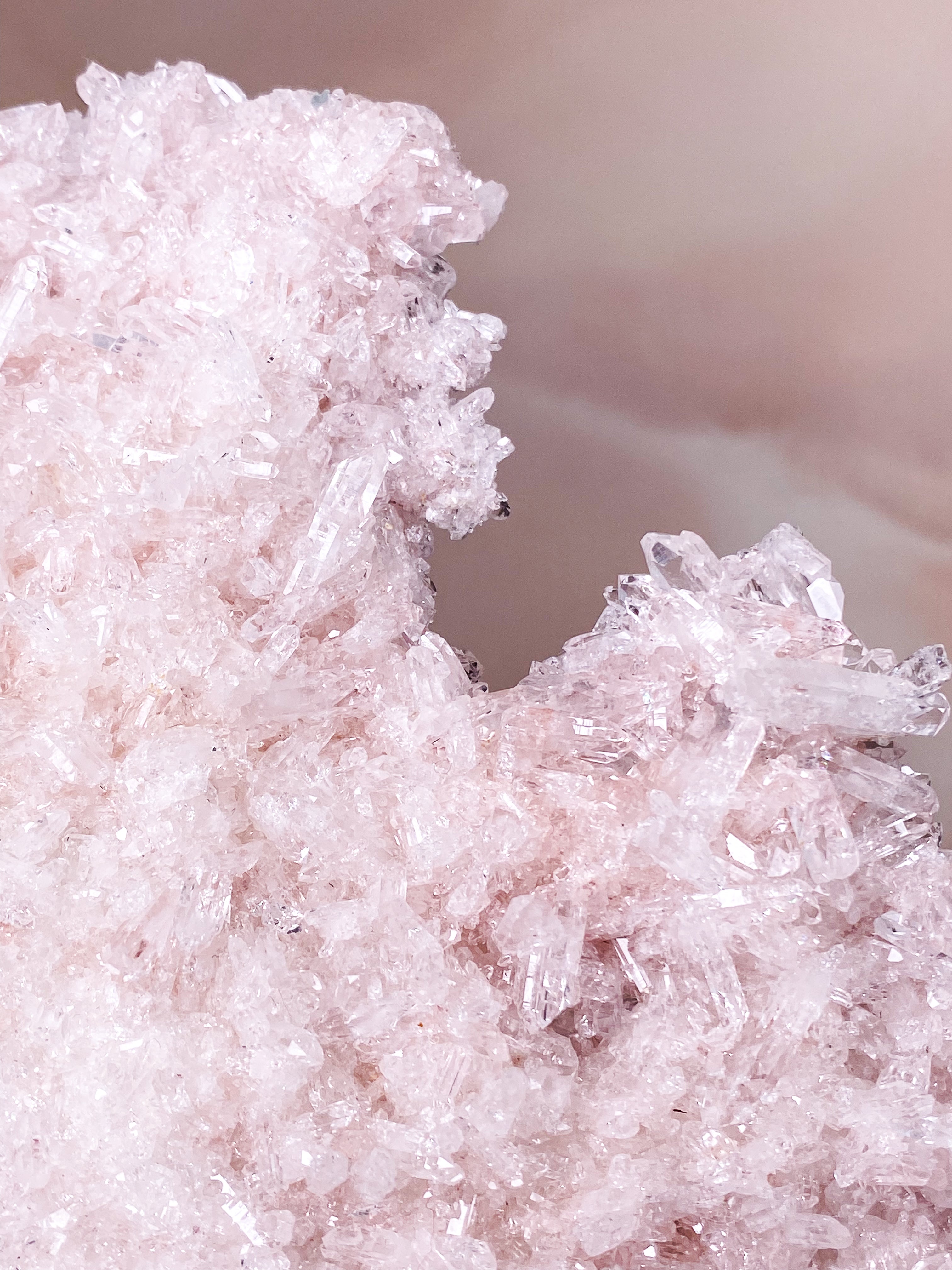 Pink Colombian Lemuria Quartz Cluster (No. 7) Exclusive Quality