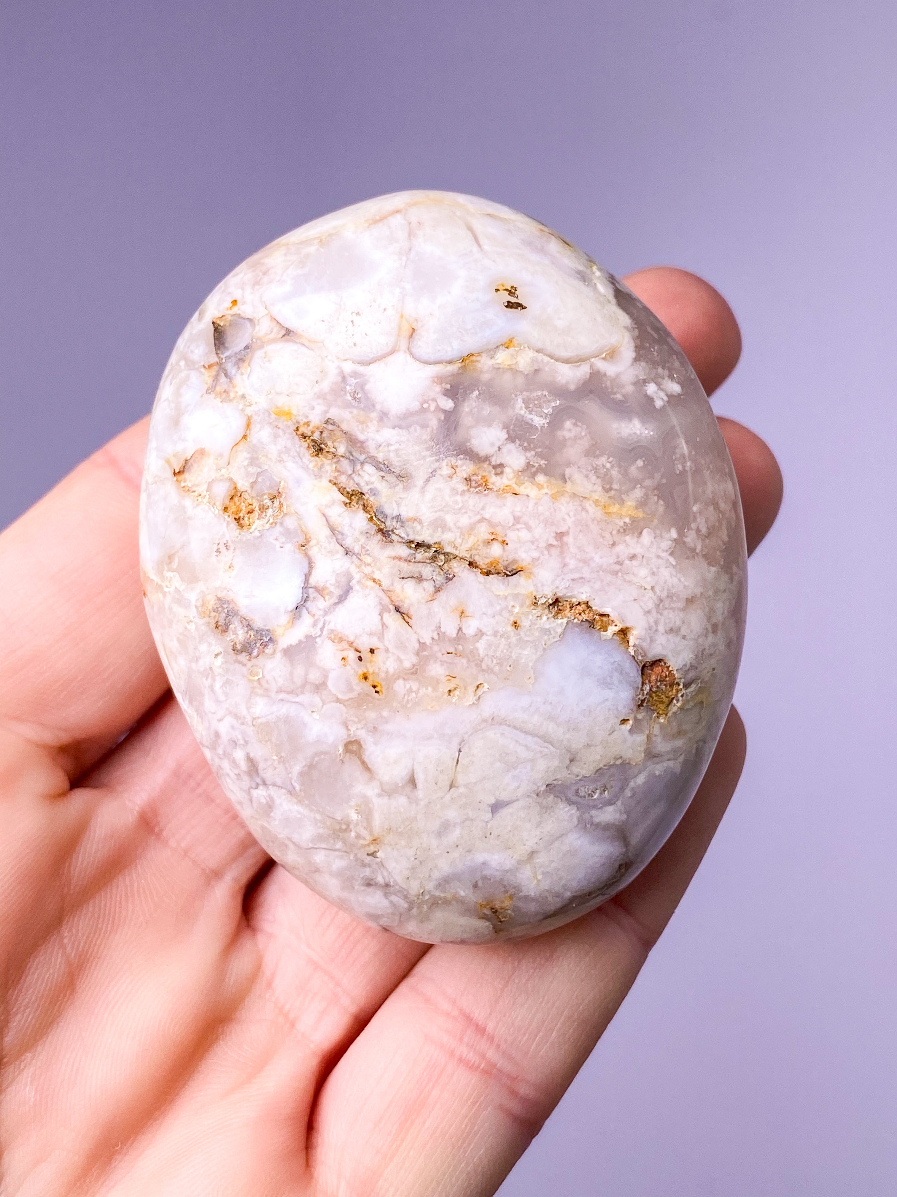 Blomster Agat Palmstone (Nr. 8)