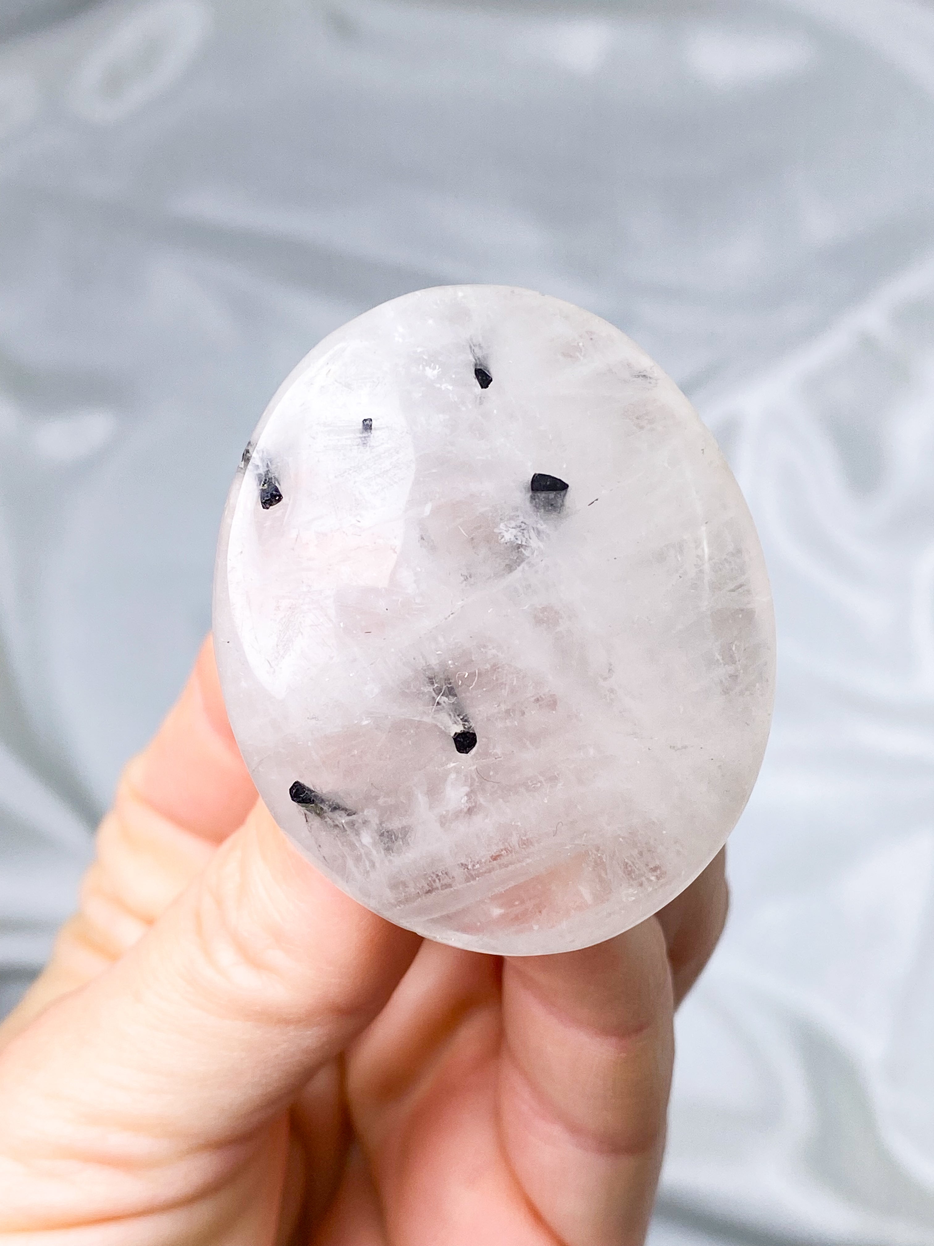 Turmalin Kvarts Palmstone (Nr. 3)