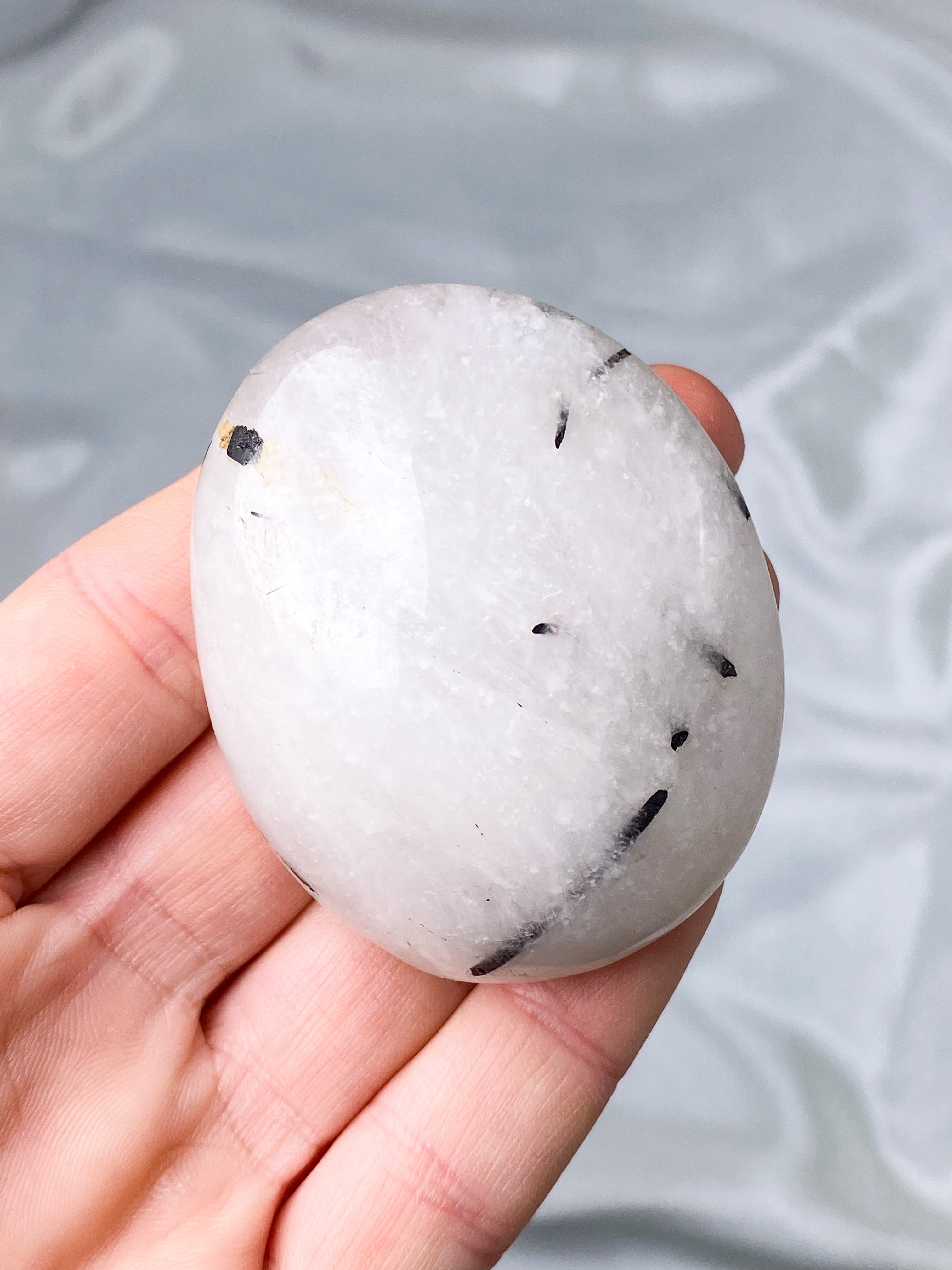 Turmalin Kvarts Palmstone (Nr. 7)