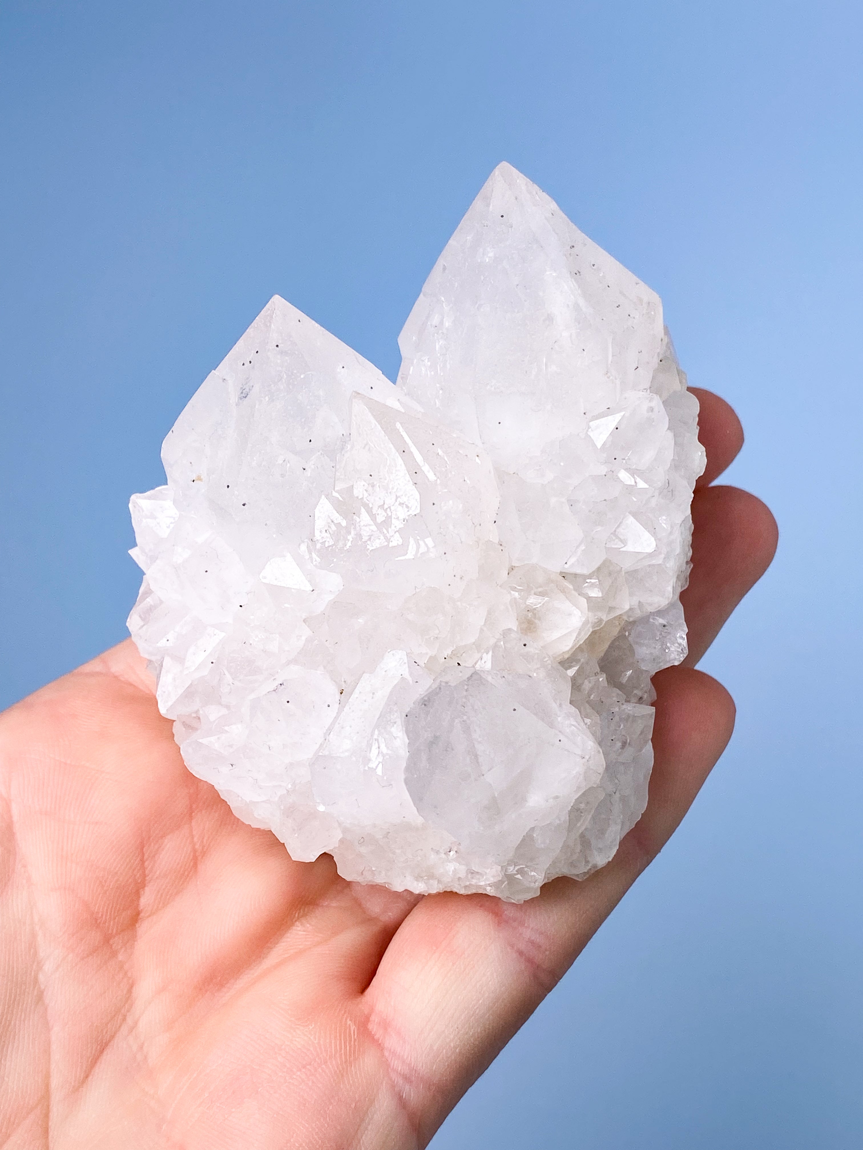 Hvid Spirit Quartz Klynge (Nr. 2)