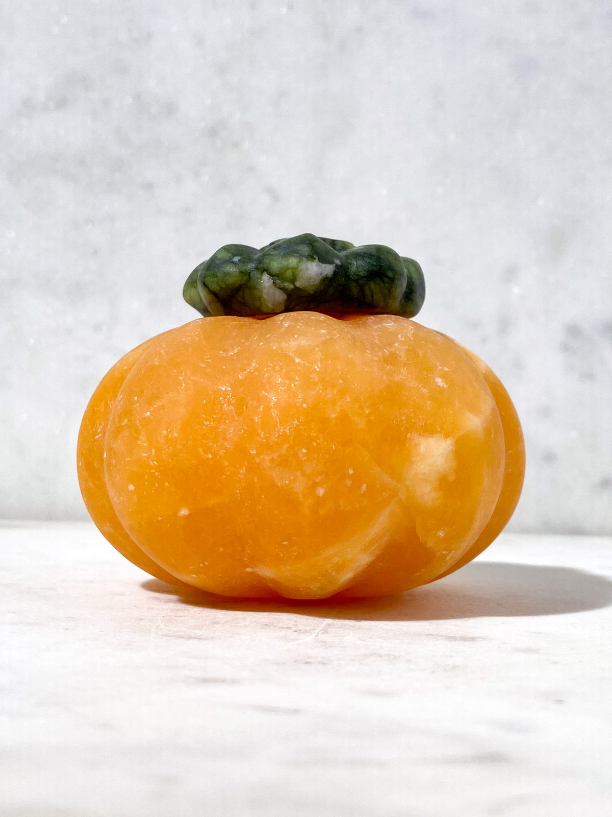 Orange Calcit Græskar M. Jade (Nr. 2)
