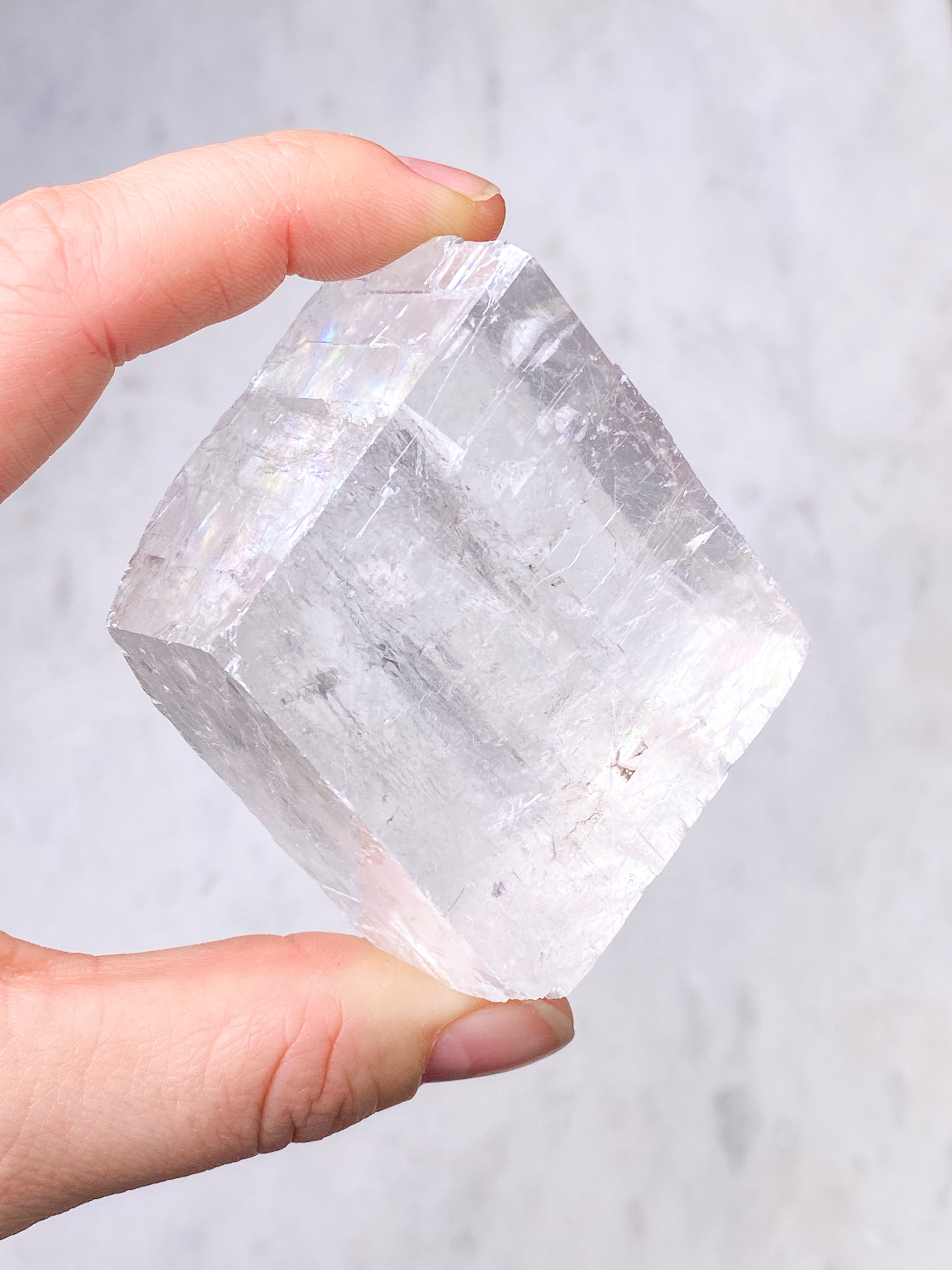 Island Spar Rå - Optisk Calcit (Nr. 7)