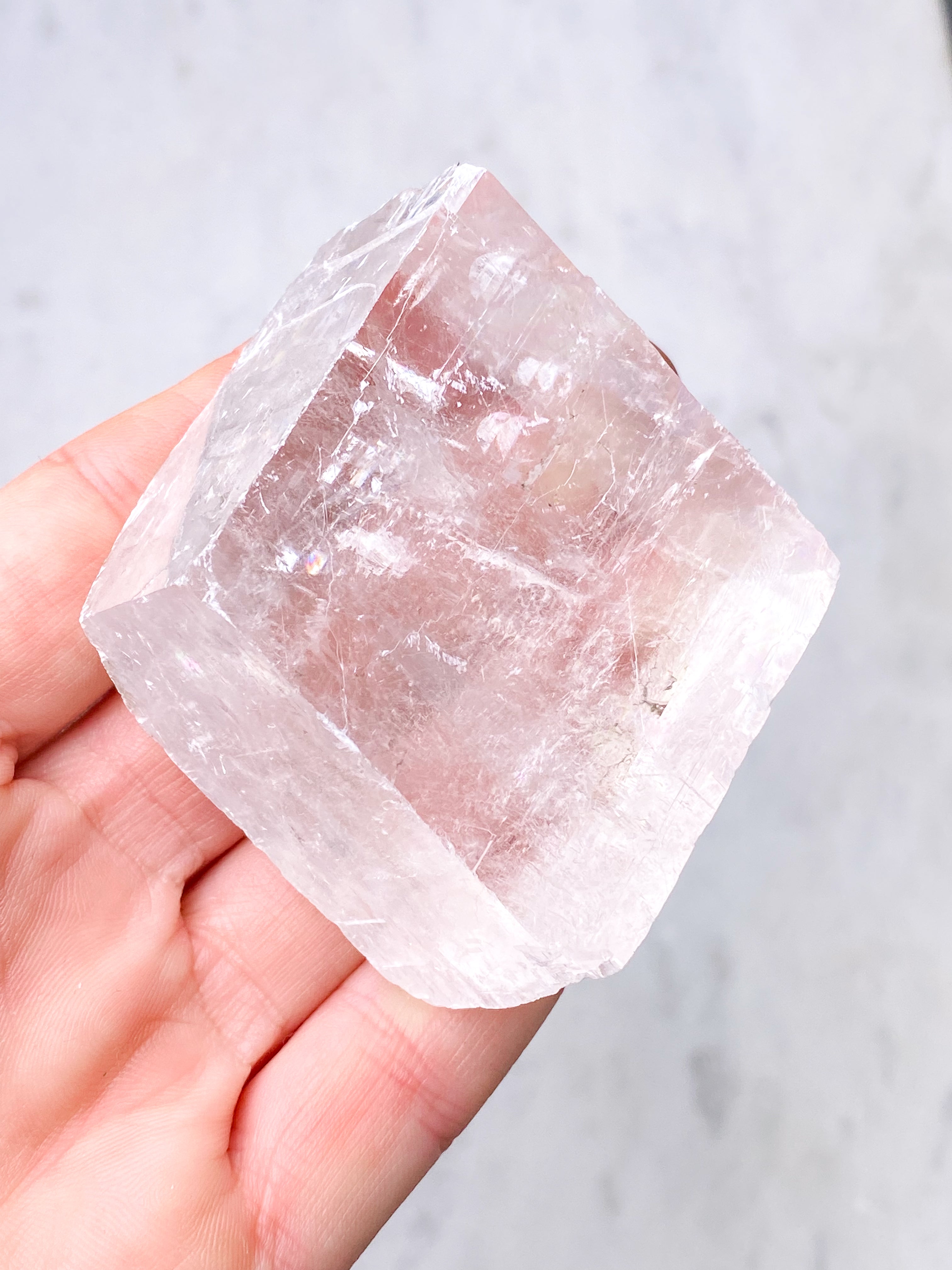 Island Spar Rå - Optisk Calcit (Nr. 7)