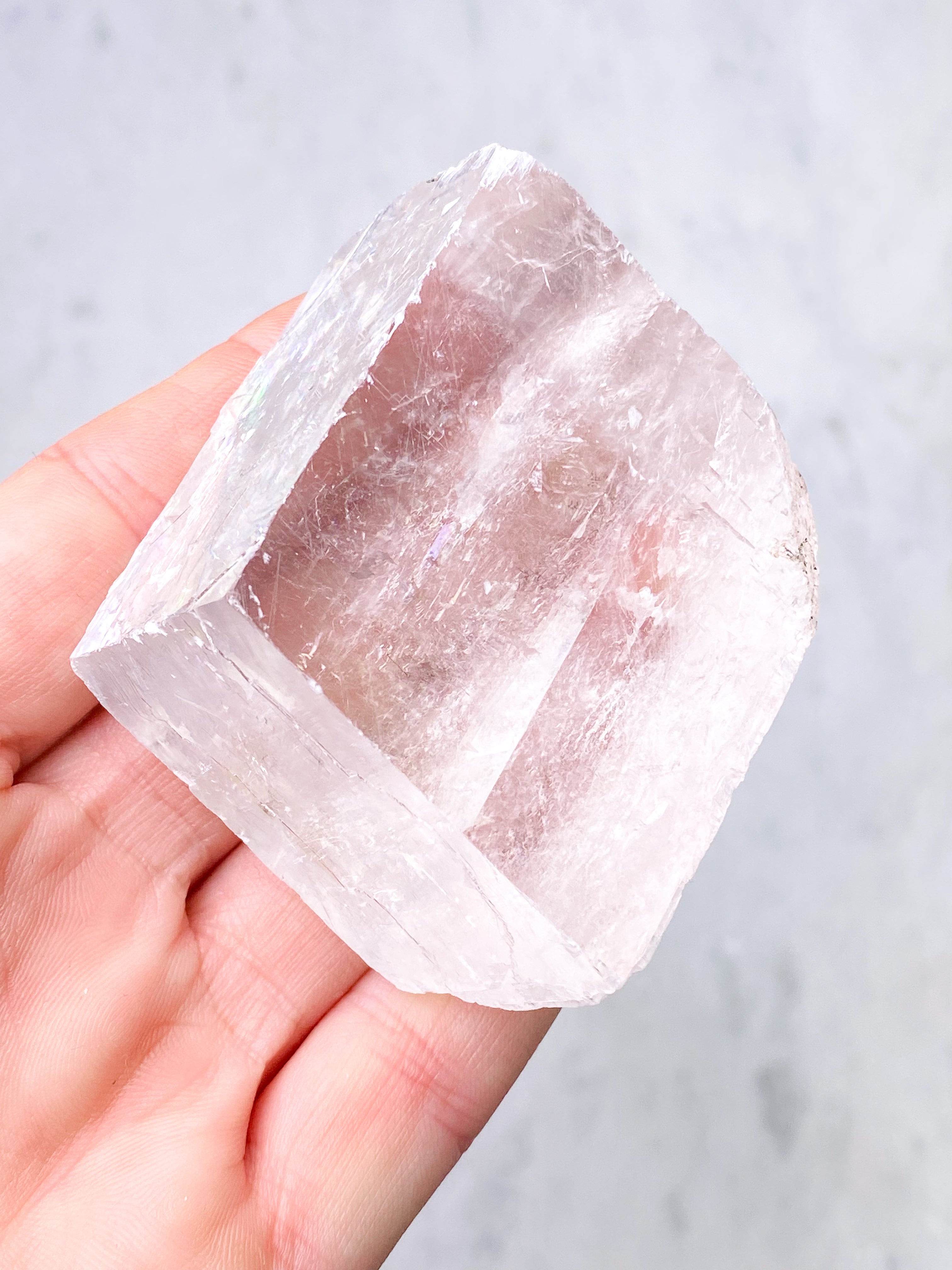 Island Spar Rå - Optisk Calcit (Nr. 7)