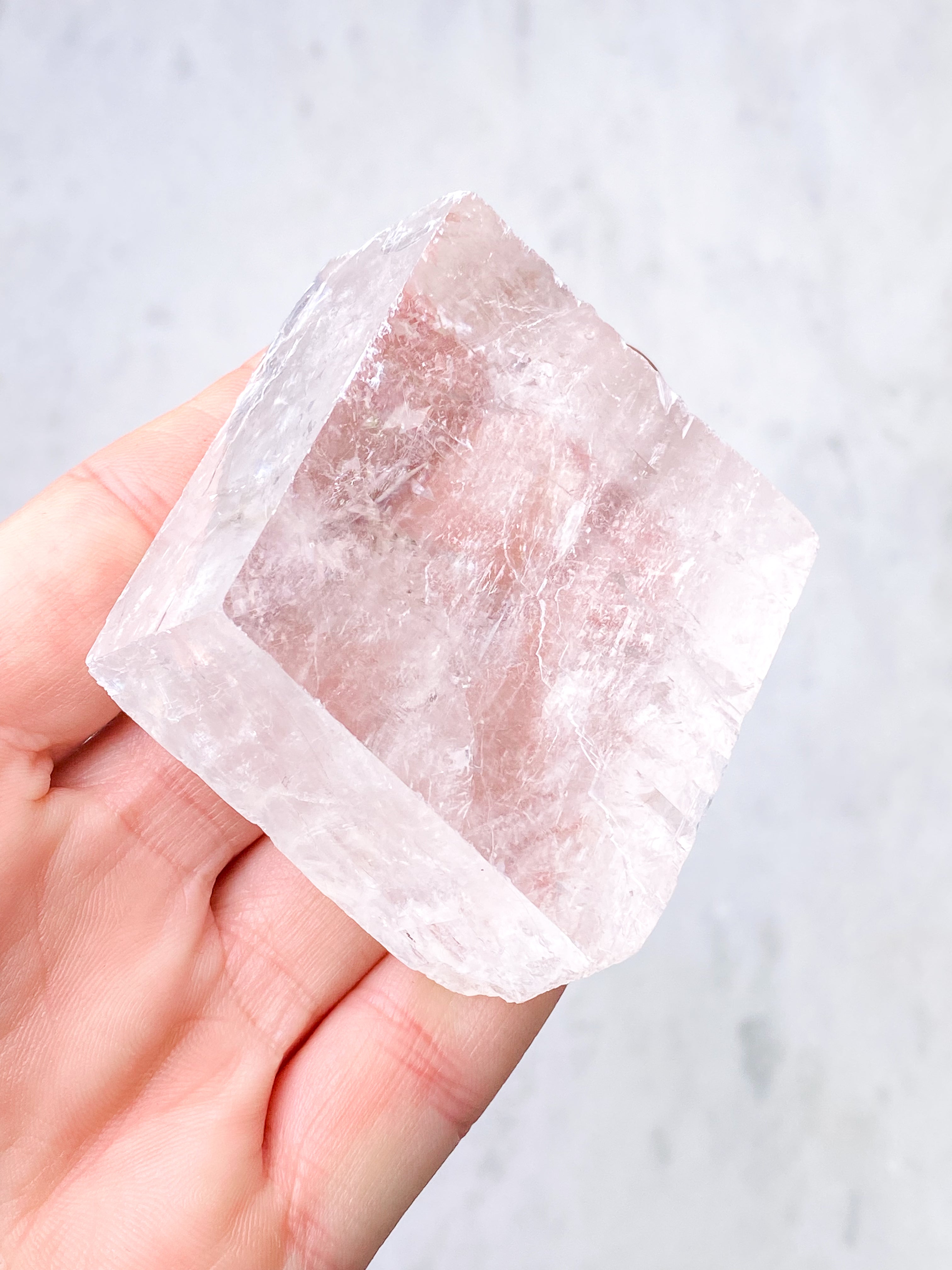 Island Spar Rå - Optisk Calcit (Nr. 8)