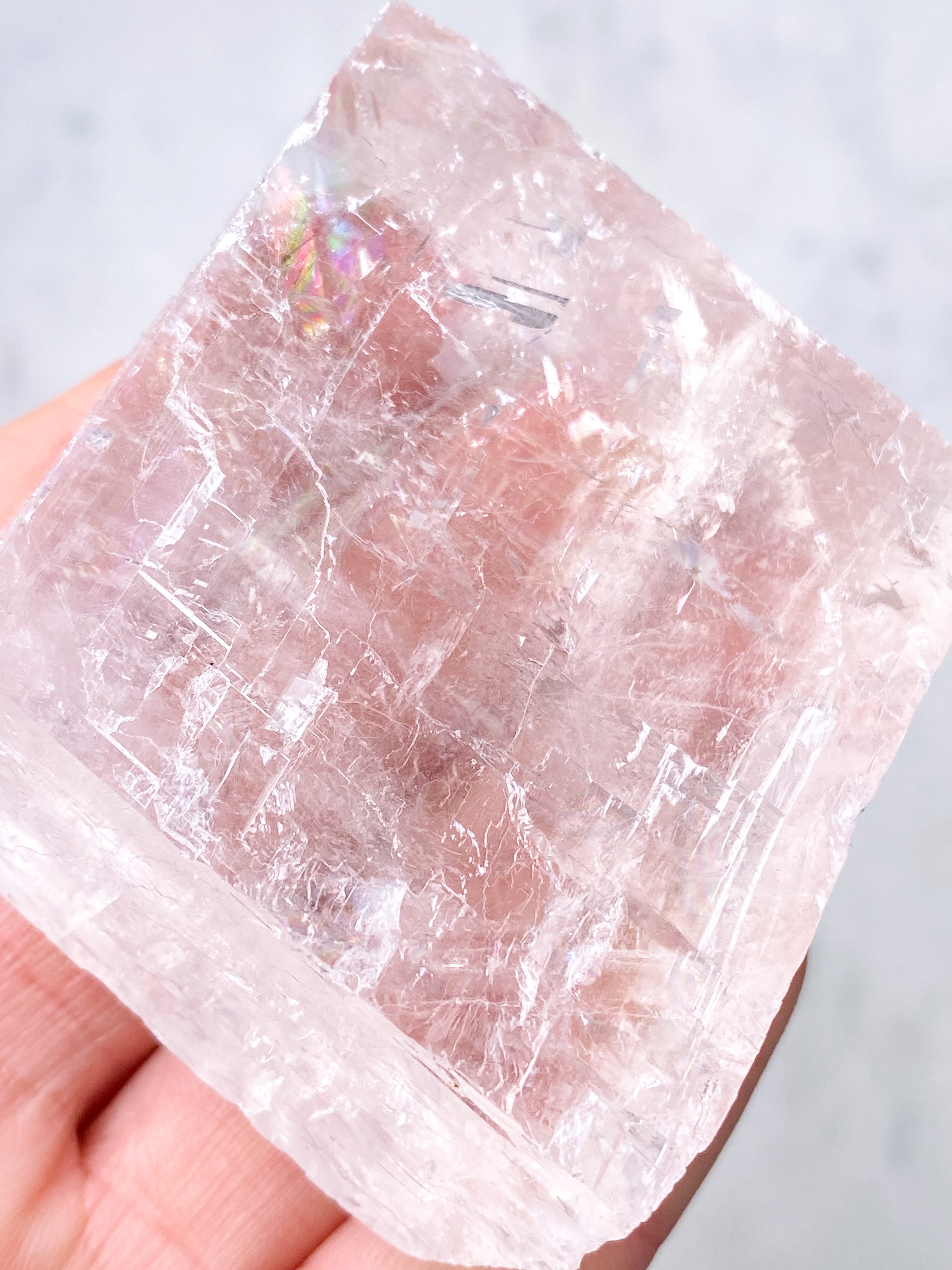 Island Spar Rå - Optisk Calcit (Nr. 8)