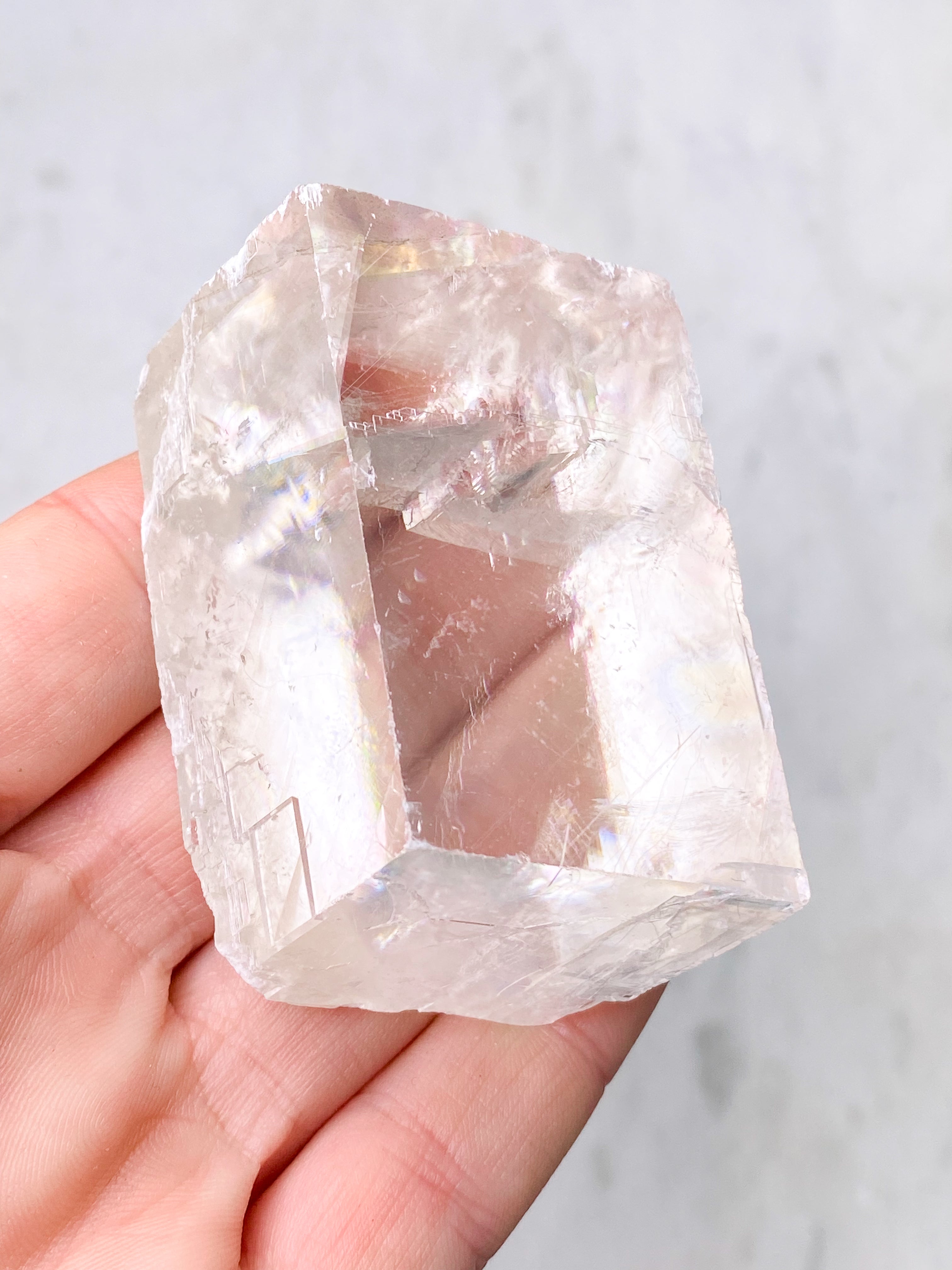 Island Spar Rå - Optisk Calcit (Nr. 13)