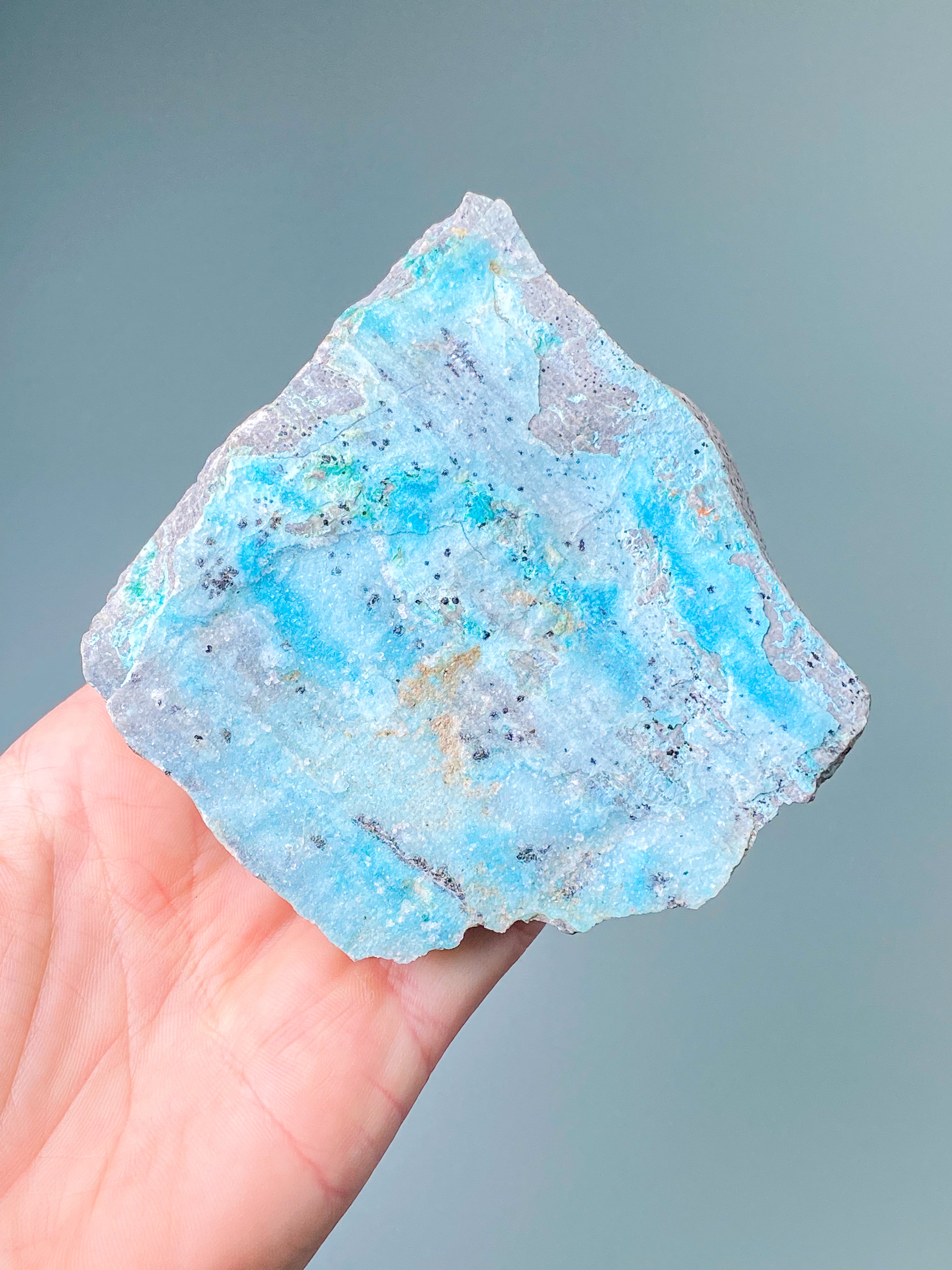 Druzy Chrysocolla Klynge (Nr. 1)